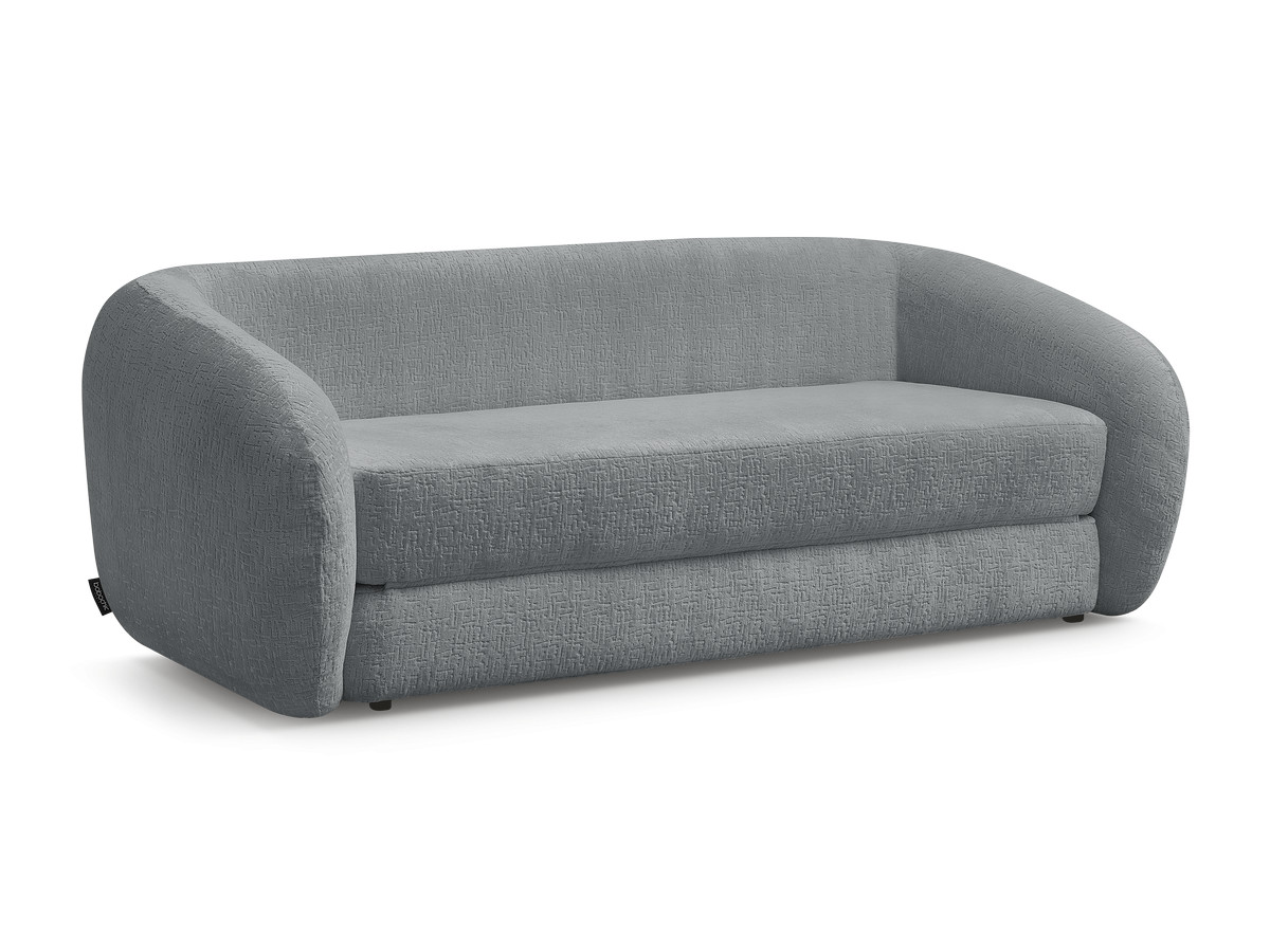 Bobochic Neyo Schlafsofa 3-Sitzer Strukturstoff Dunkelgrau