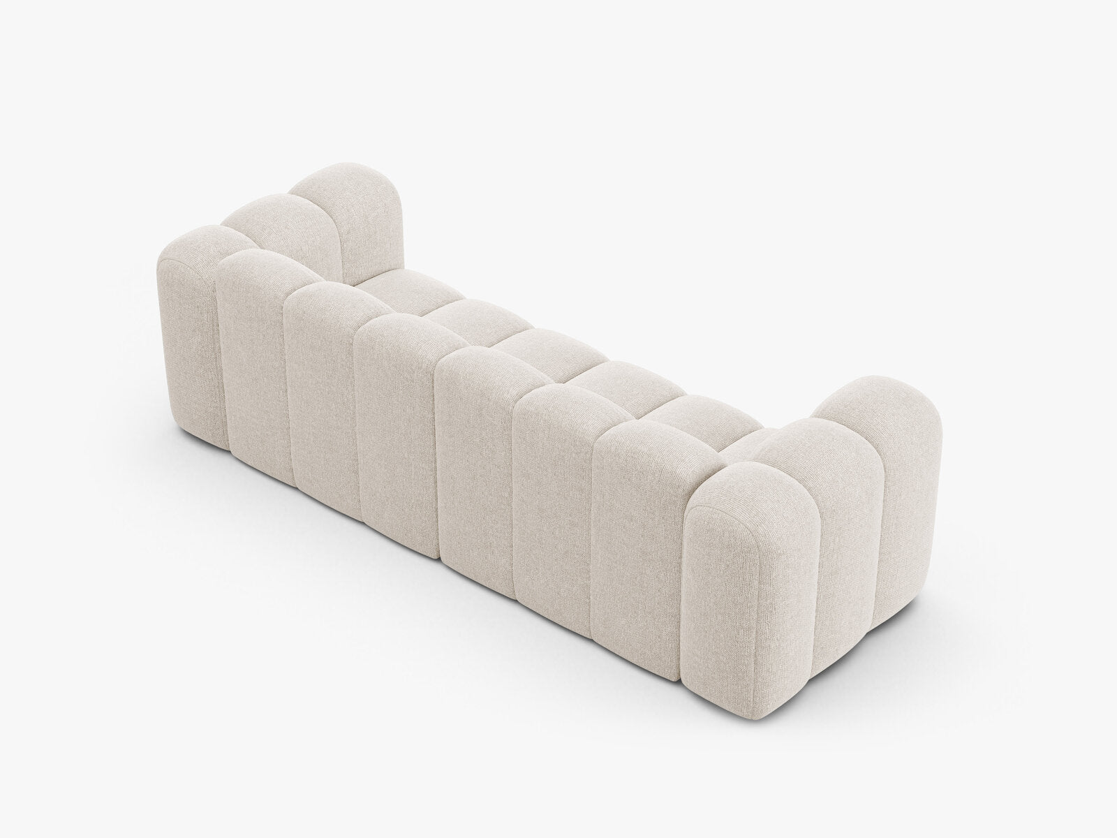 Micadoni Sofa Lupine 3-Sitzer Chenille Eden Helles Beige