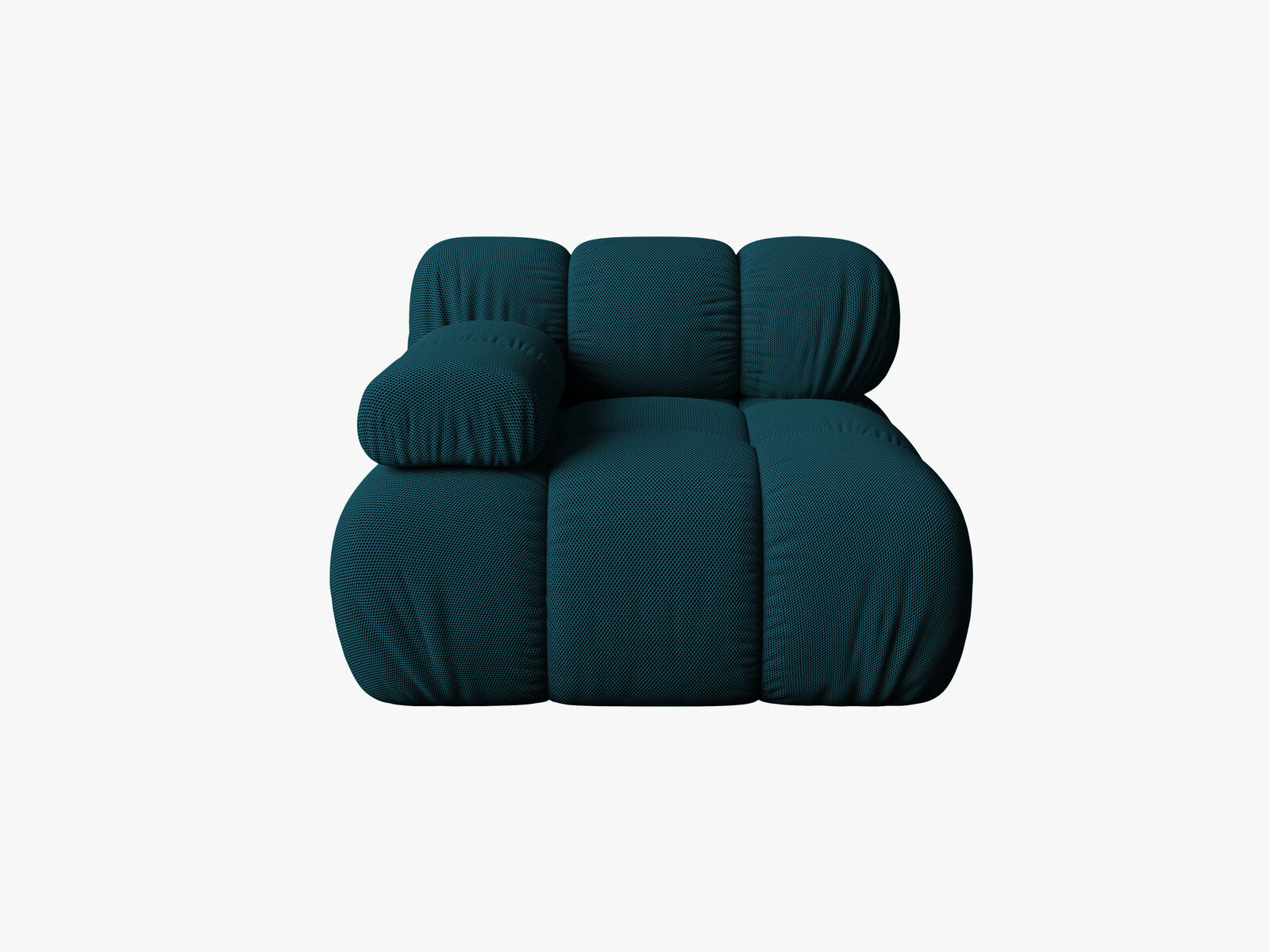 Micadoni Eckmodul Bellis Links 3D-Stoff Sonic Marineblau