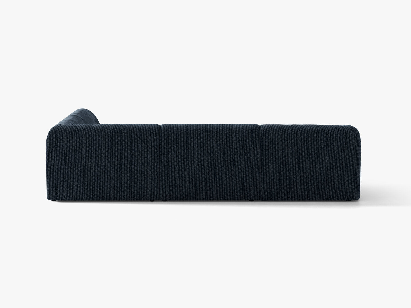 Micadoni Ecksofa Miley 6-Sitzer Rechts Chenille Haga Königsblau