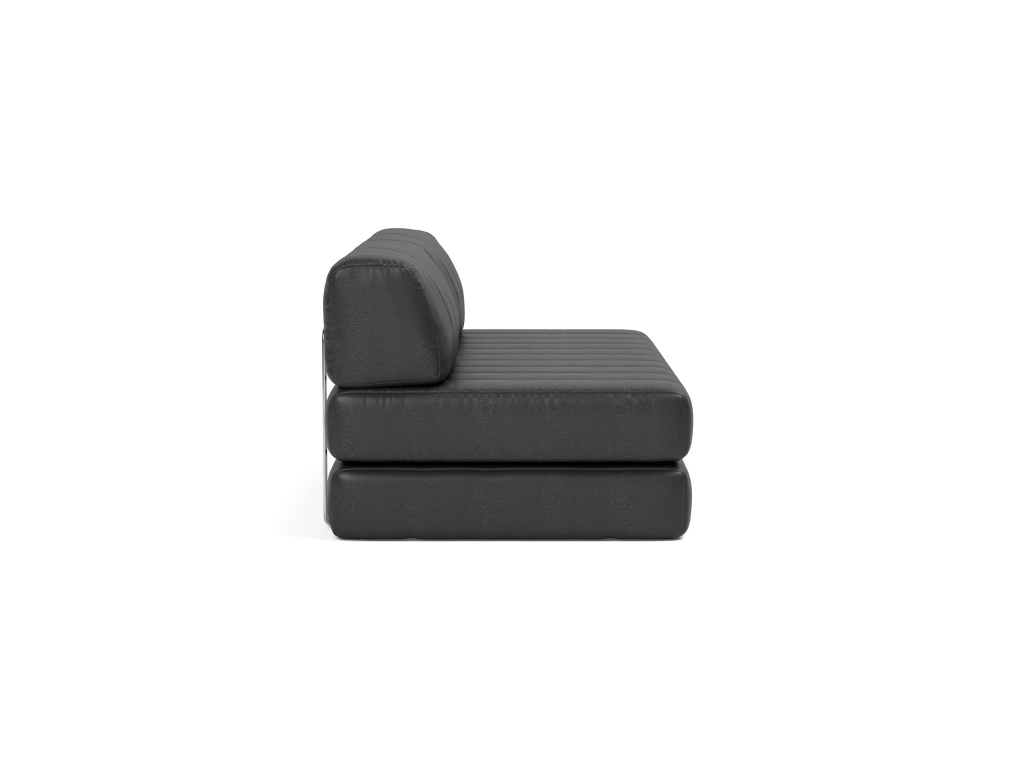 Schlafsofa CozyPad Lederoptik Faunal 550-Black