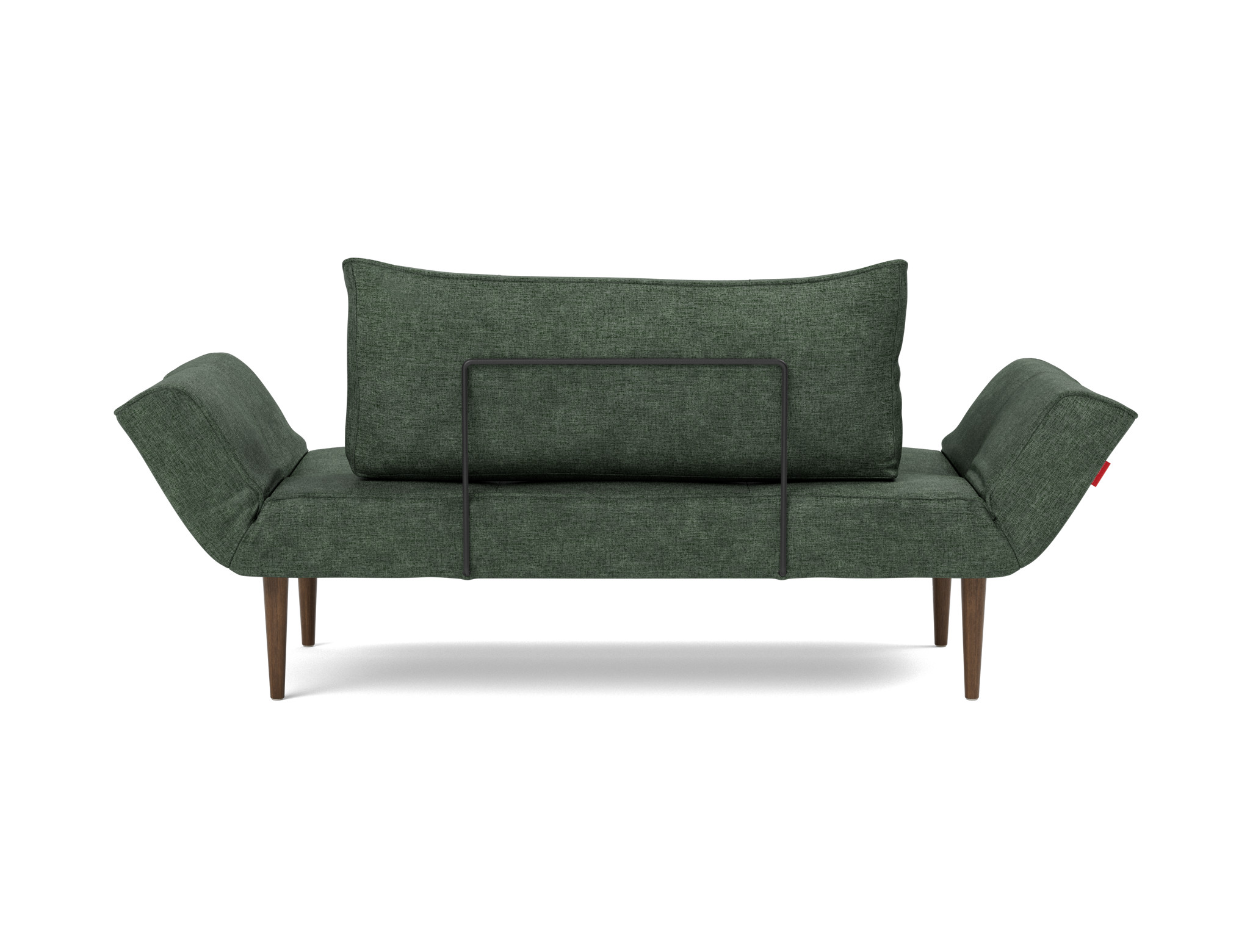 Tagesbett Zeal Flachgewebe Avella 281-Pine-Green Beine Styletto Eiche dunkel