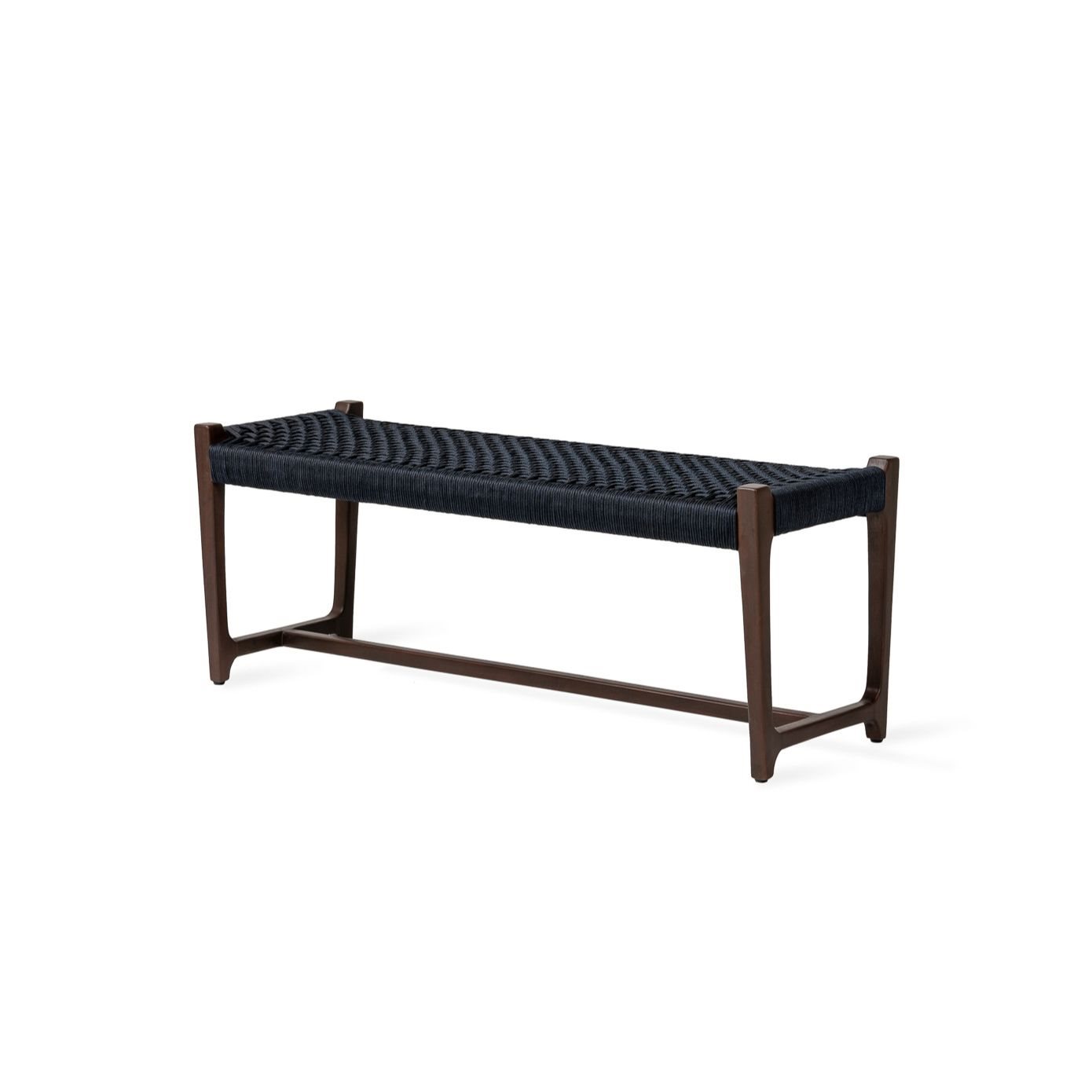 Jesper Home Outdoor-Bank Kuwana Indigo-Weave Gestell Espresso 120cm