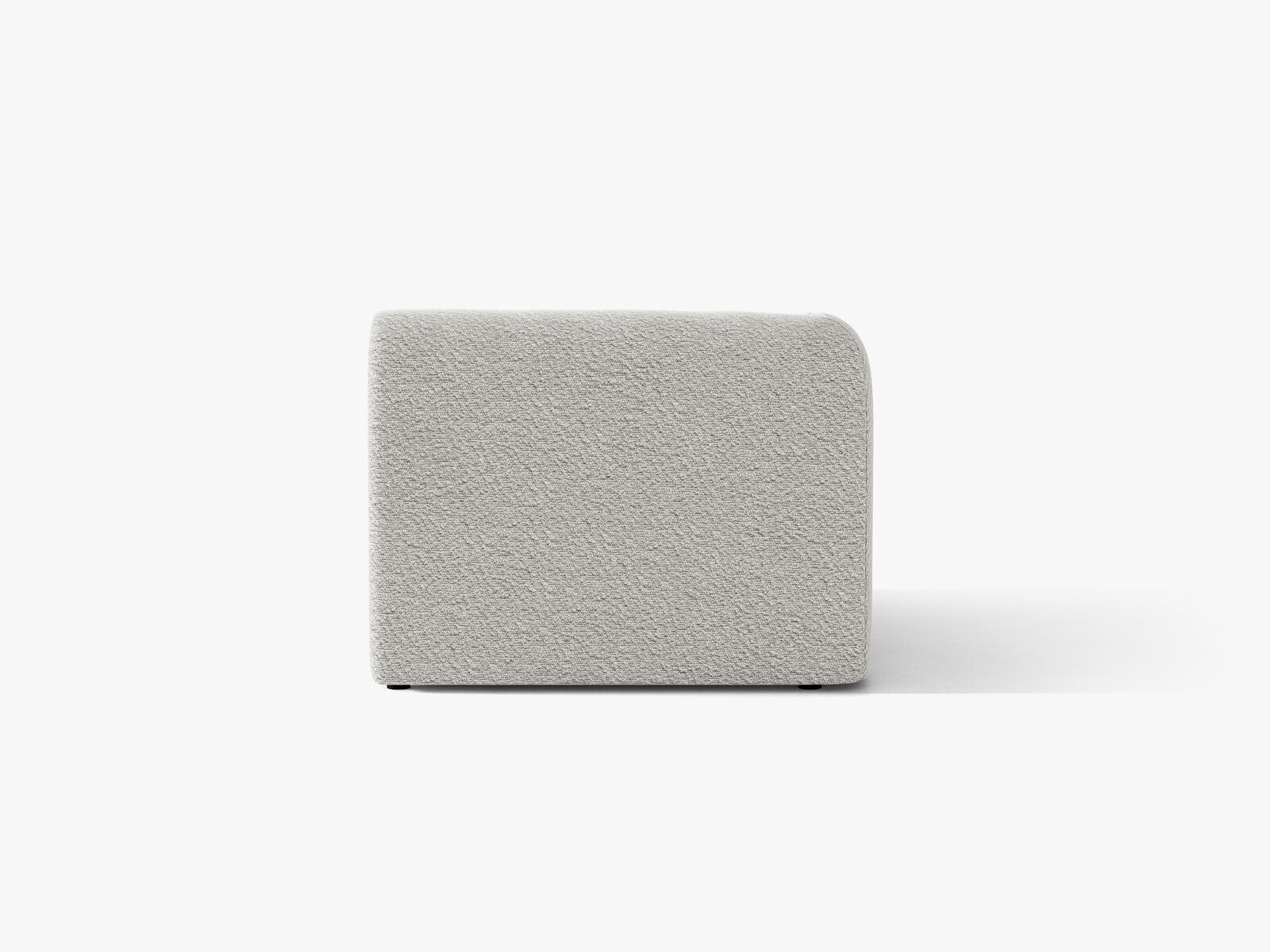 Micadoni Eckmodul Miley 1-Sitzer Links Boucle Baloo Hellgrau