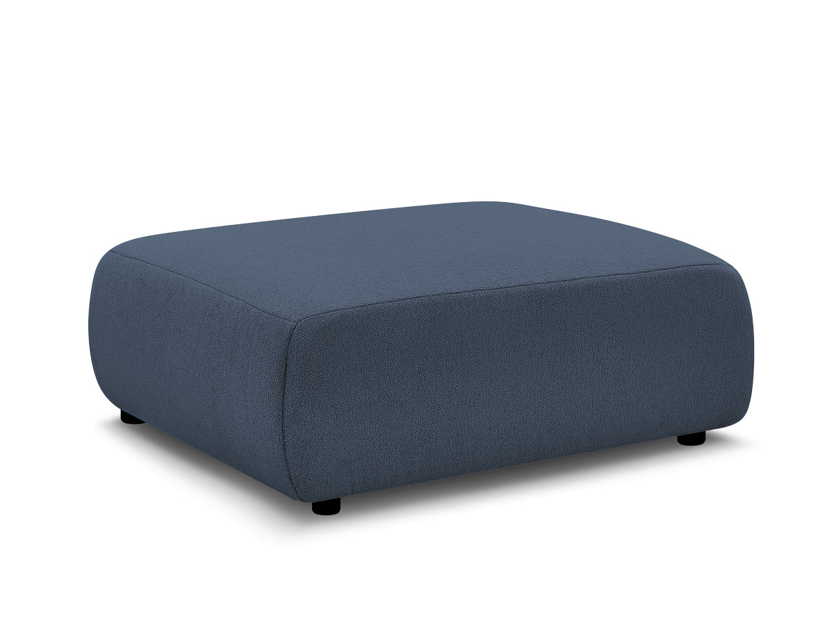 Bobochic Jana Pouf 94 × 114 cm Melange-Stoff Blau