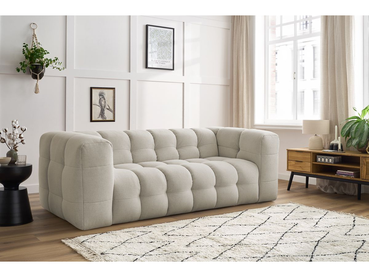 Bobochic Cloud Sofa 3-Sitzer Stoff Beige