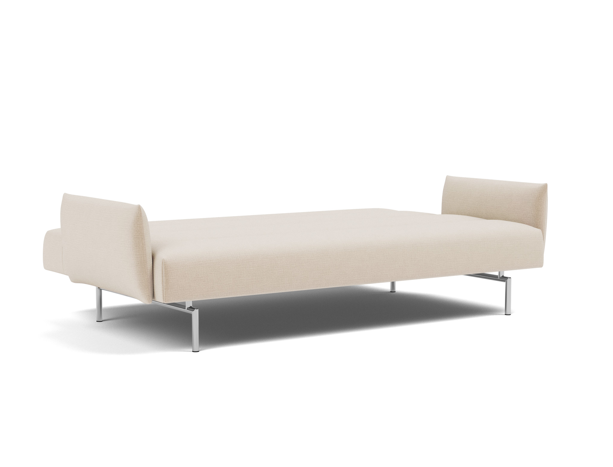 Schlafsofa Jillis mit Armlehnen Chenille Esina 410-Almond-Beige