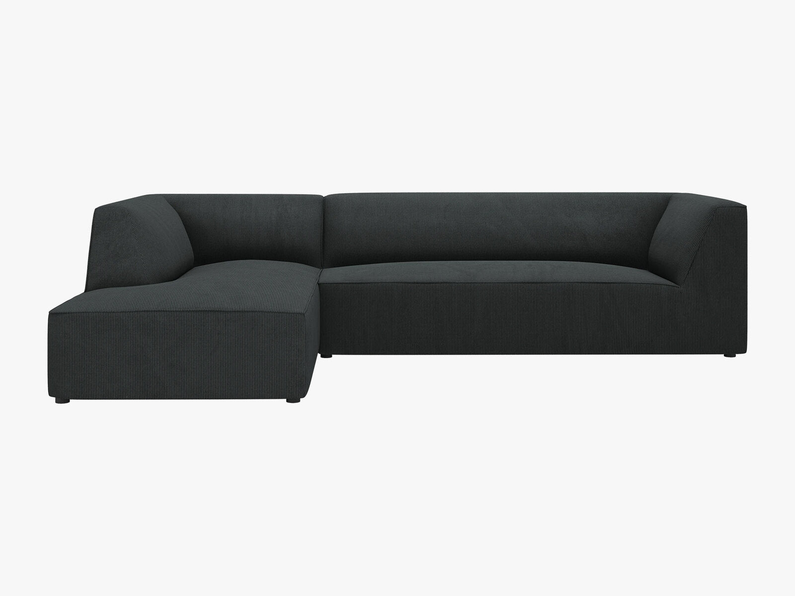 Micadoni 4-Sitzer Modular Sofa Ruby Links Kord Scala Schwarz