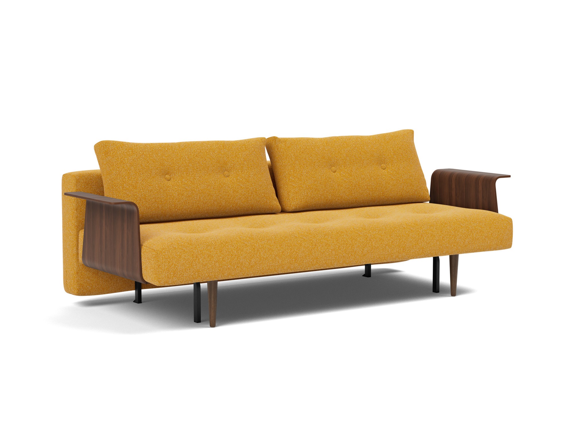 Schlafsofa Recast mit Armlehnen Boucle Skandi 536-Ochre