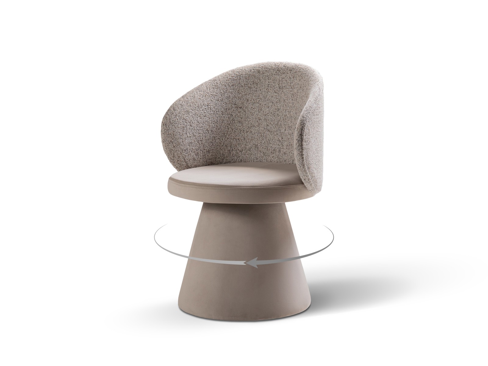 Cosmopolitan Design Stuhl Inez Strukturierter Stoff Puente Beige Melange