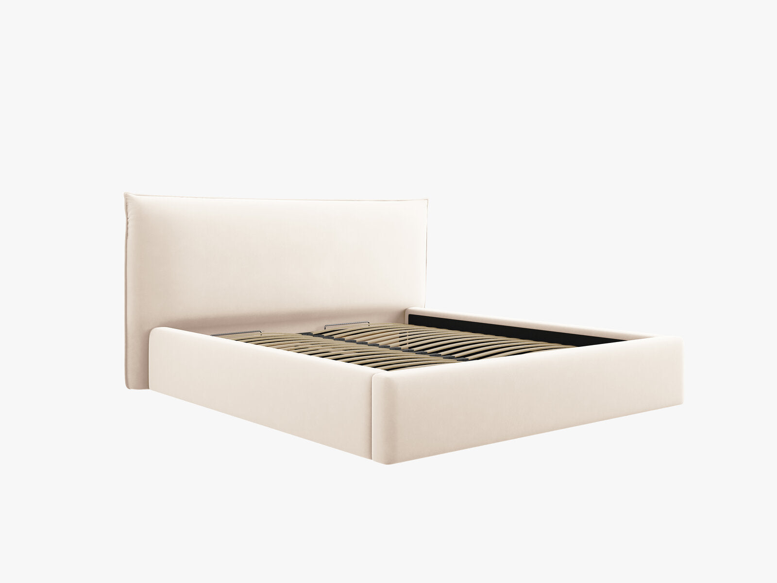 Micadoni Bett Kaelle Samt Bluvel Helles Beige