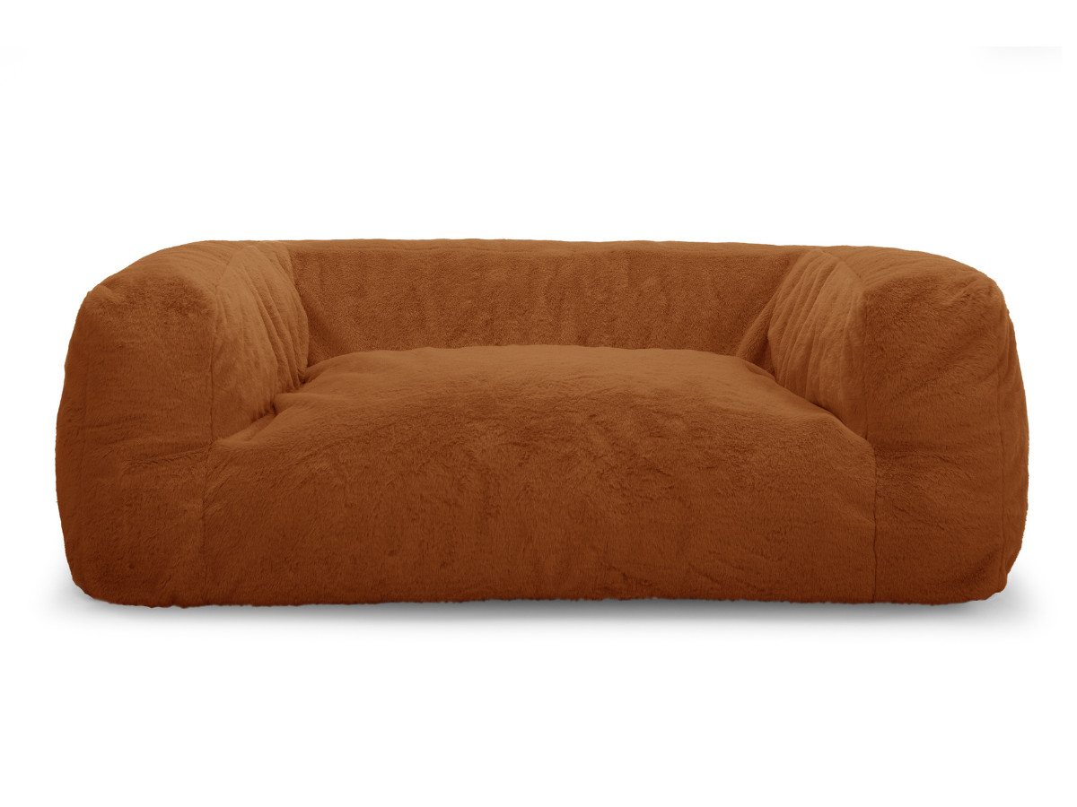 Bobochic Salto Hundekorb Kunstfell Orange, Größe L (90 cm)