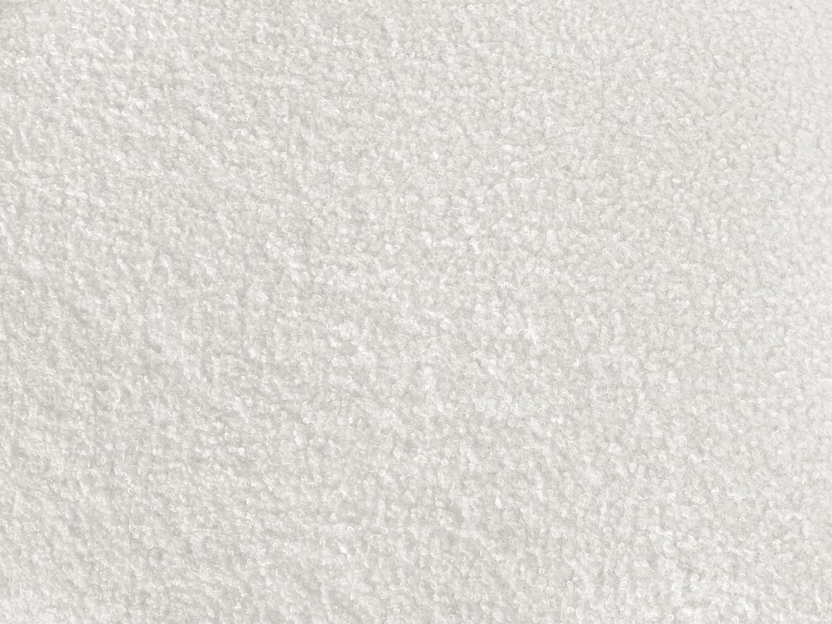 Bobochic Elina Sofa 6-Sitzer Bouclé-Stoff Weiß