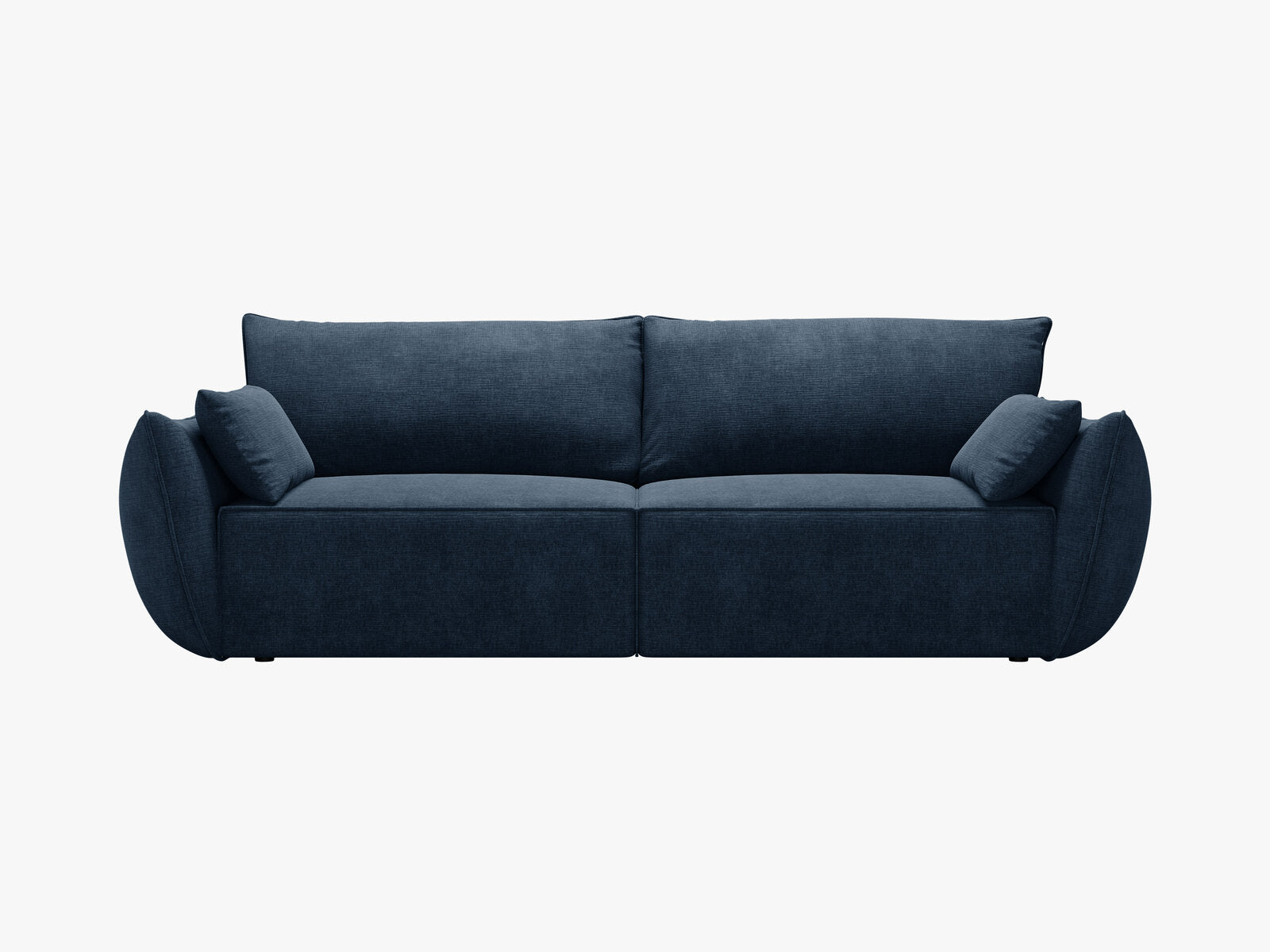 Micadoni Kaelle Schlafsofa 3-Sitzer mit Bettkasten Chenille Over The Horizon Königsblau