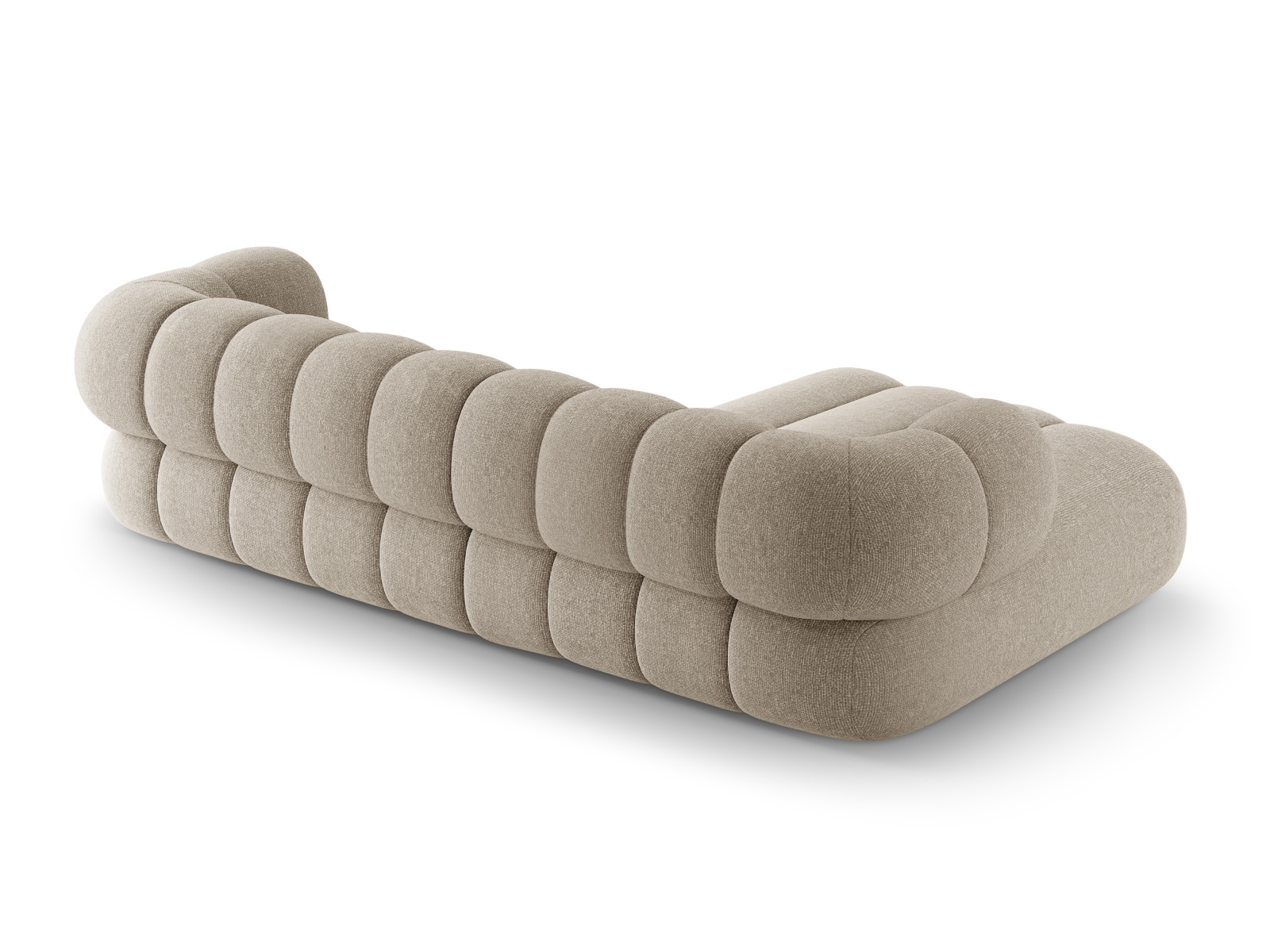Cosmopolitan Design Ecksofa Koge 5-Sitzer Chenille Eden Dunkelbeige Links