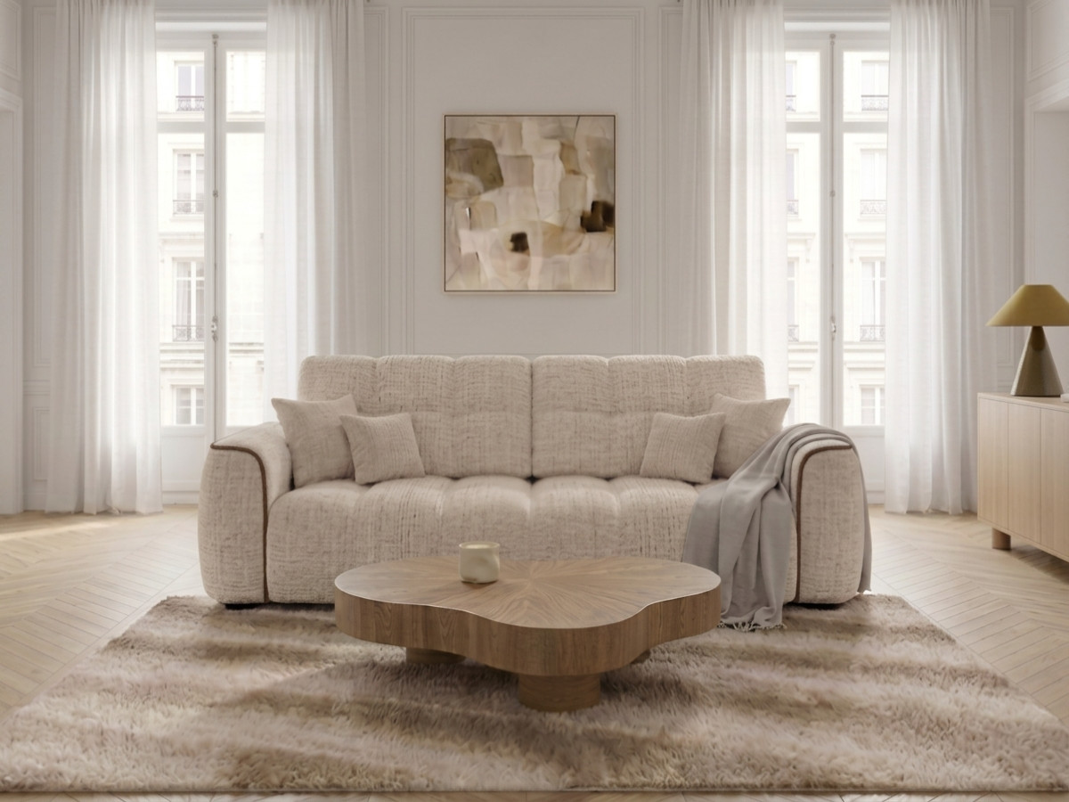 Bobochic Palais royal Sofa 3-Sitzer Chenille Braun