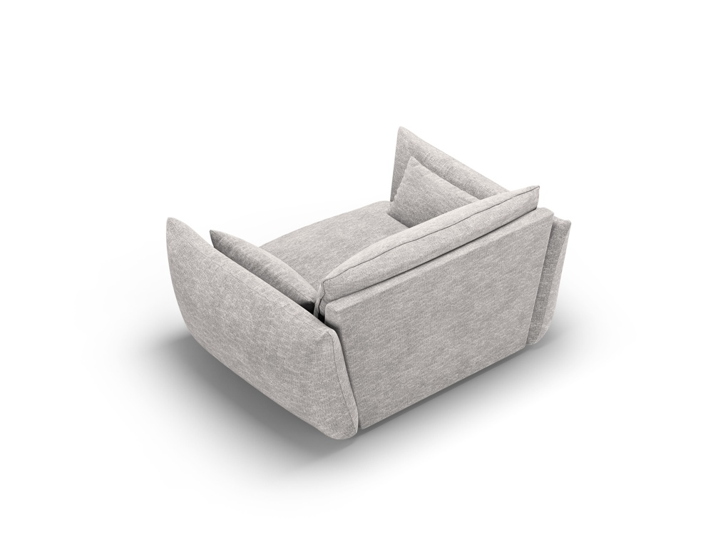 Cosmopolitan Design Sessel Matera Chenille Eden Silber
