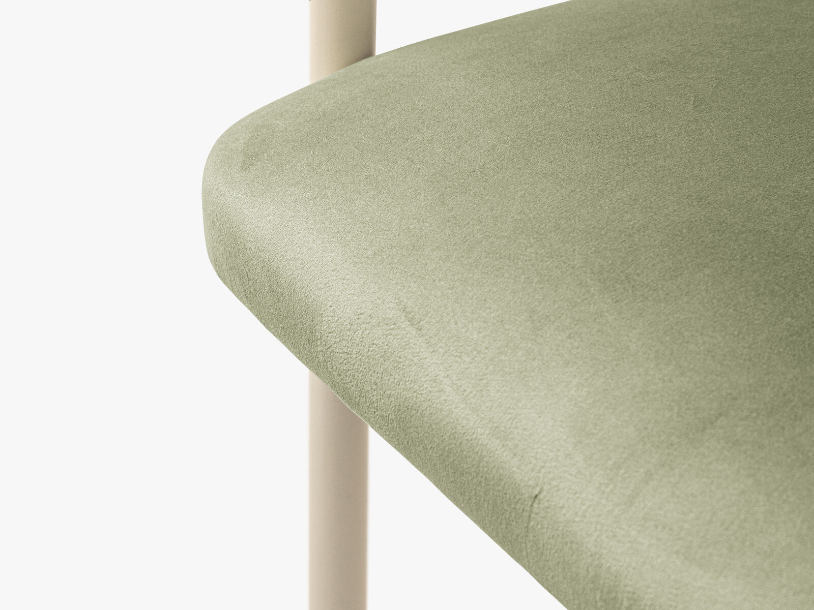 Micadoni Stuhl Lea Samt Magic Velvet Grün Creme