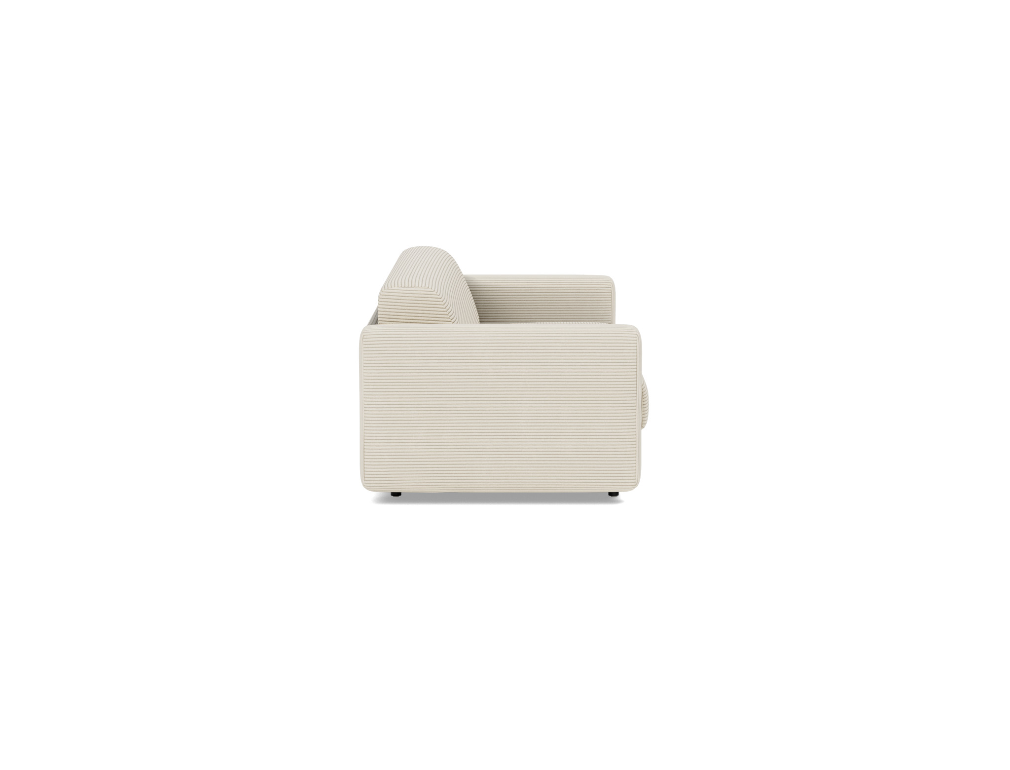 Schlafsofa Killian mit Taschenfederkernmatratze 160 Kord Corduroy 594-Ivory