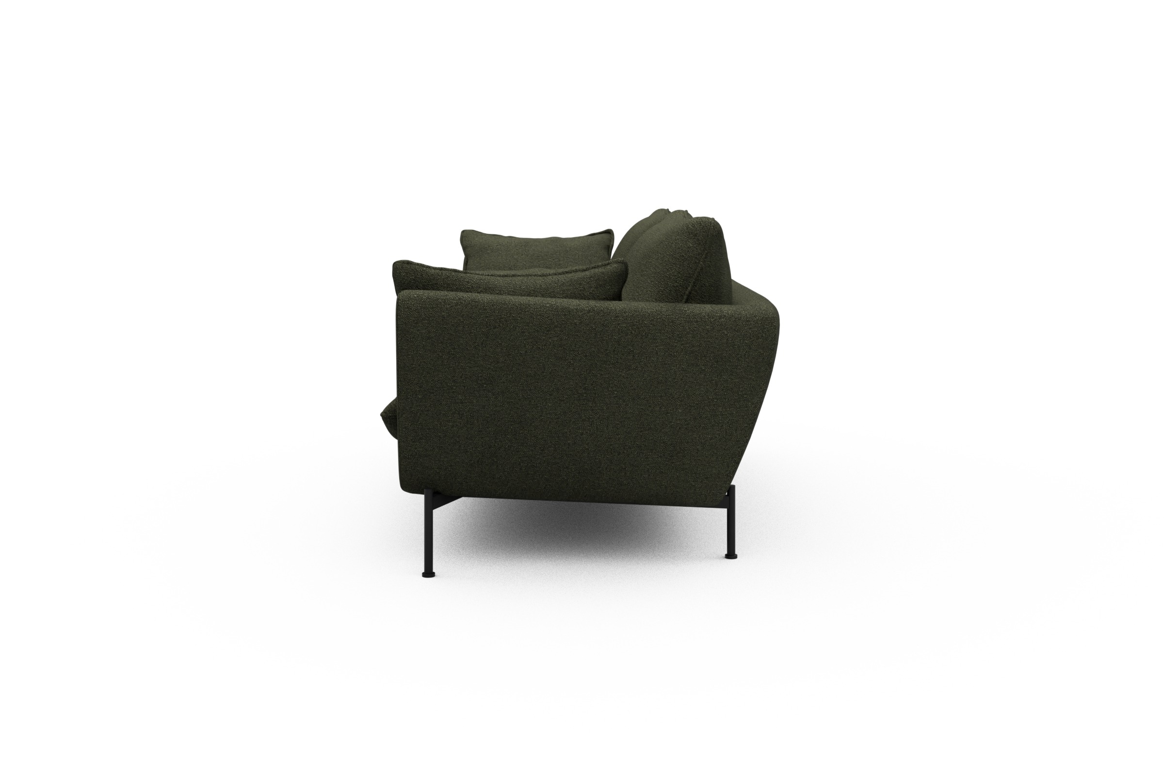 Sofa Anton 2-Sitzer Boucle-Forest-Green