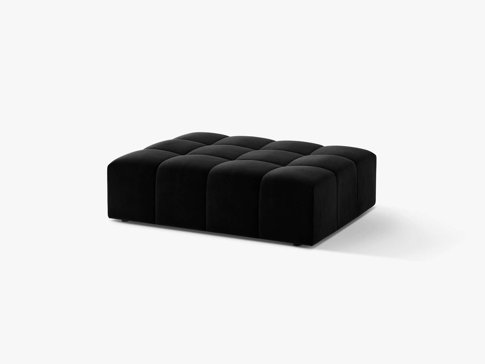 Micadoni Hocker Jennifer 1-Sitzer Samt Venus Schwarz