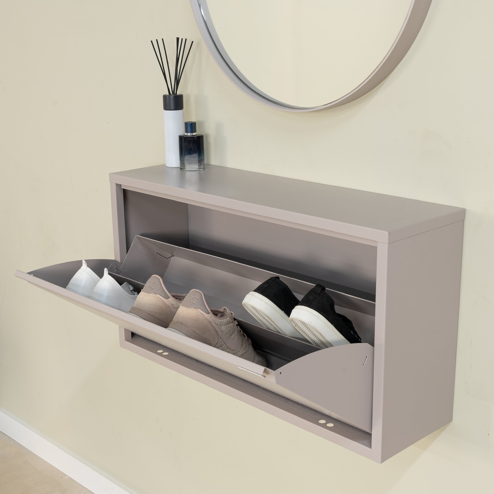 Spinder Design Schuhschrank Billy 1 Maxi  Silky Taupe