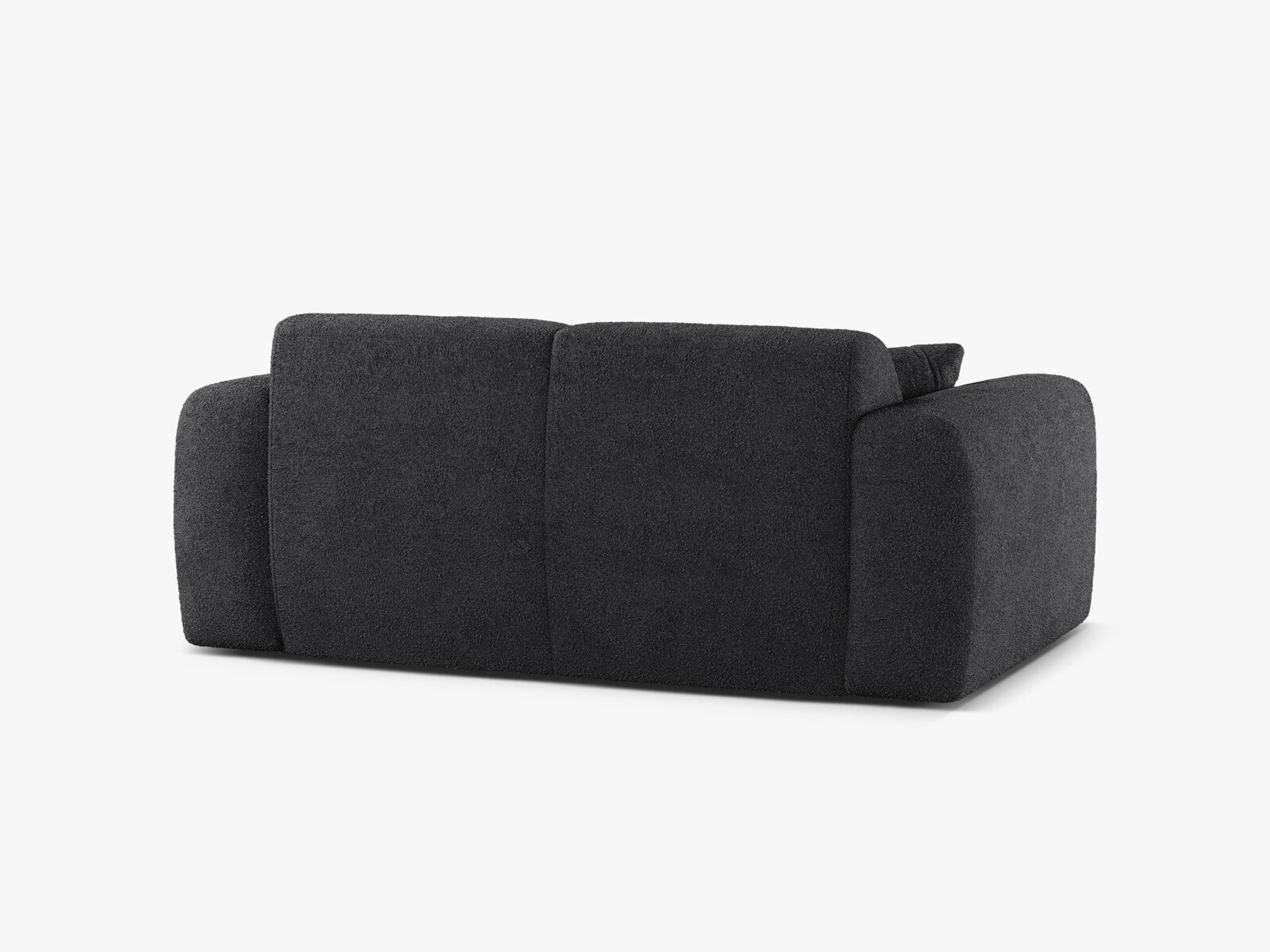 Micadoni Sofa Molino 2-Sitzer Boucle Baloo Dunkelgrau