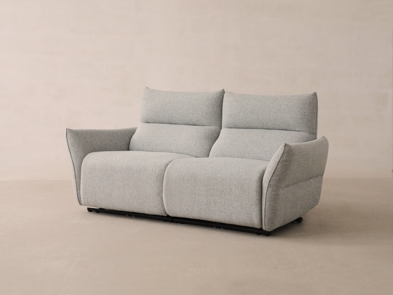 Micadoni Sofa Montgri 3-Sitzer Grau