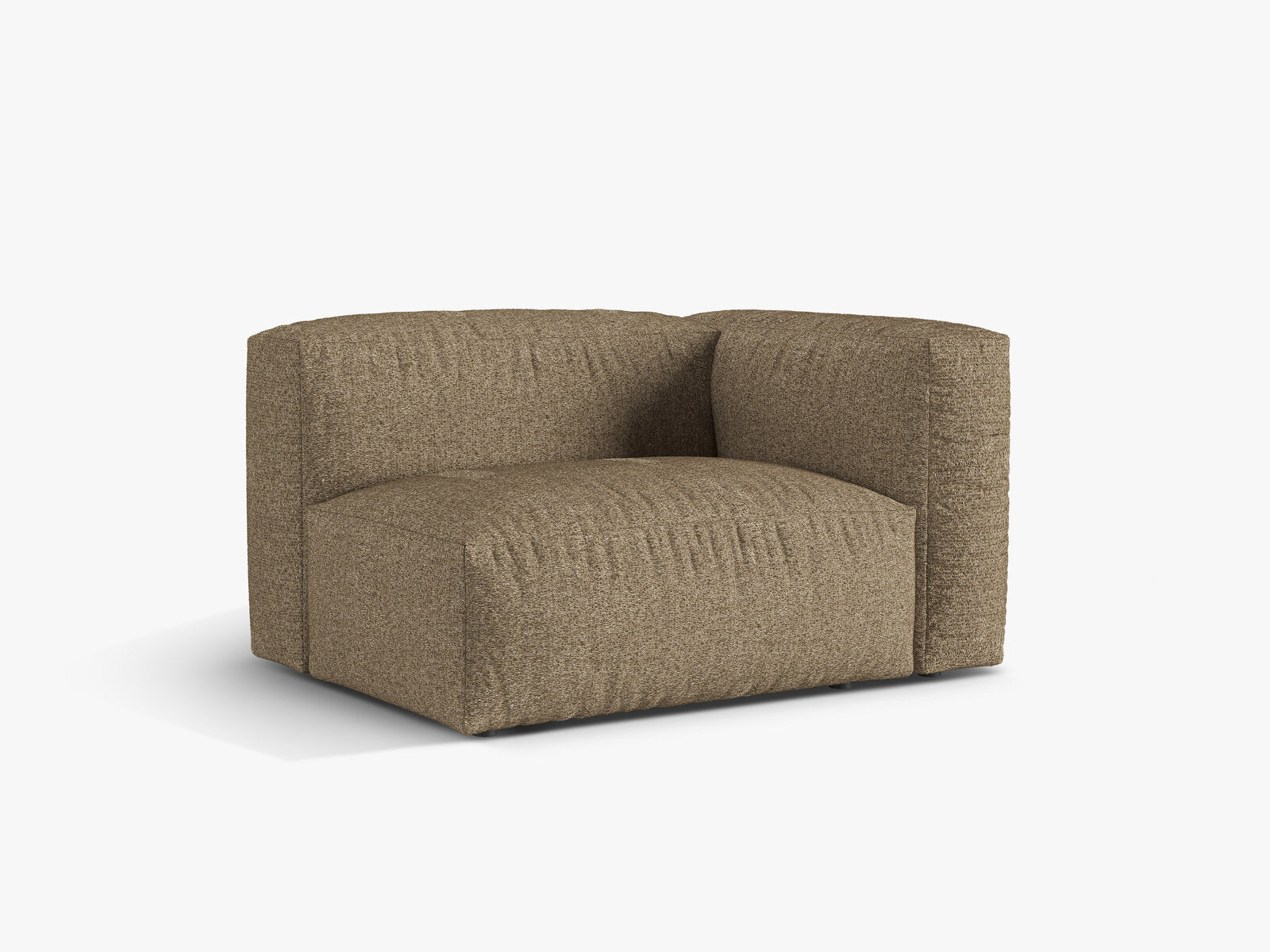 Micadoni Eckmodul Martina 1-Sitzer Rechts Boucle Monet Cappuccino