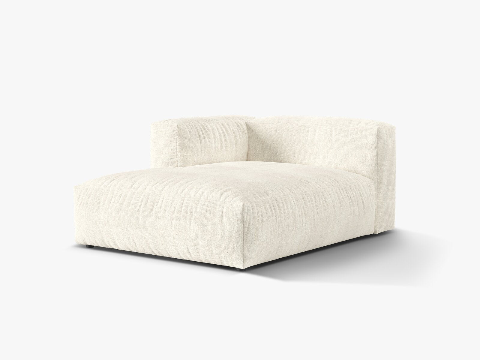 Micadoni Recamiere Martina 1-Sitzer Links Boucle Monet Elfenbein