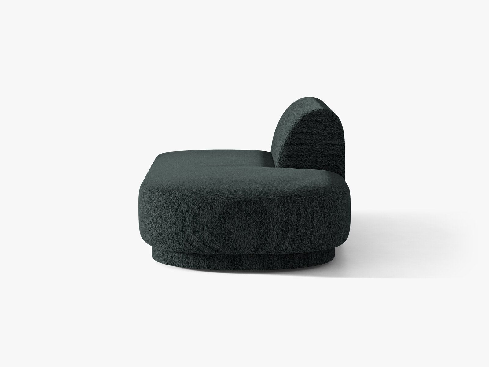 Micadoni 2-Sitzer Sitzmodul offen Miley Rechts Boucle Baloo Schwarz