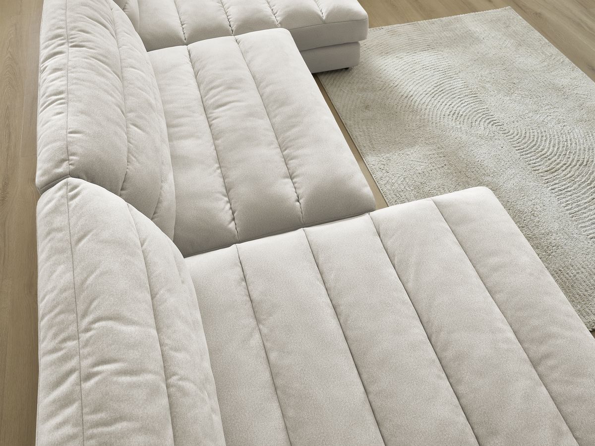 Bobochic Sierra Wohnlandschaft Samt Beige