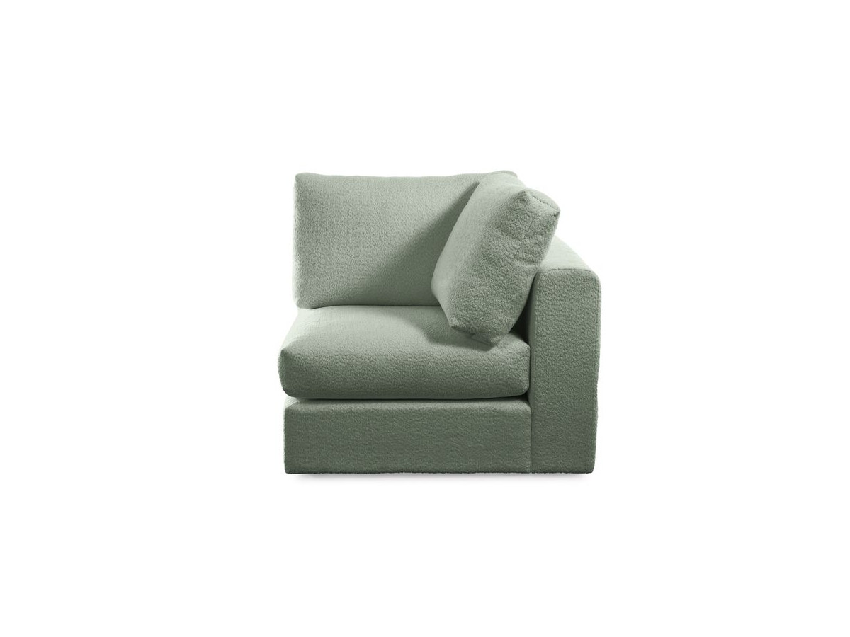 Bobochic Paris Eckmodul Bouclé-Stoff Grün