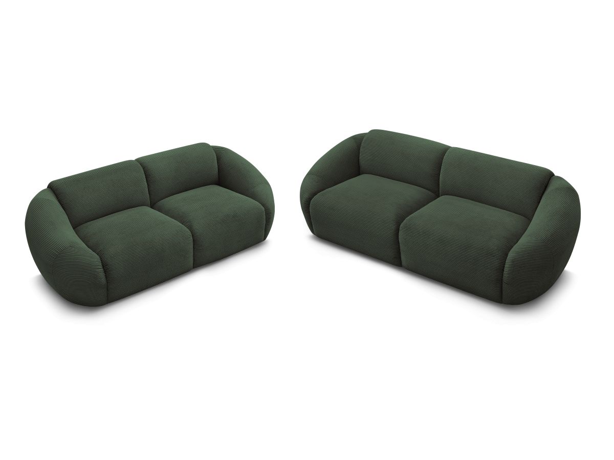 Bobochic Tina Sofa 5-Sitzer Cordsamt Grün