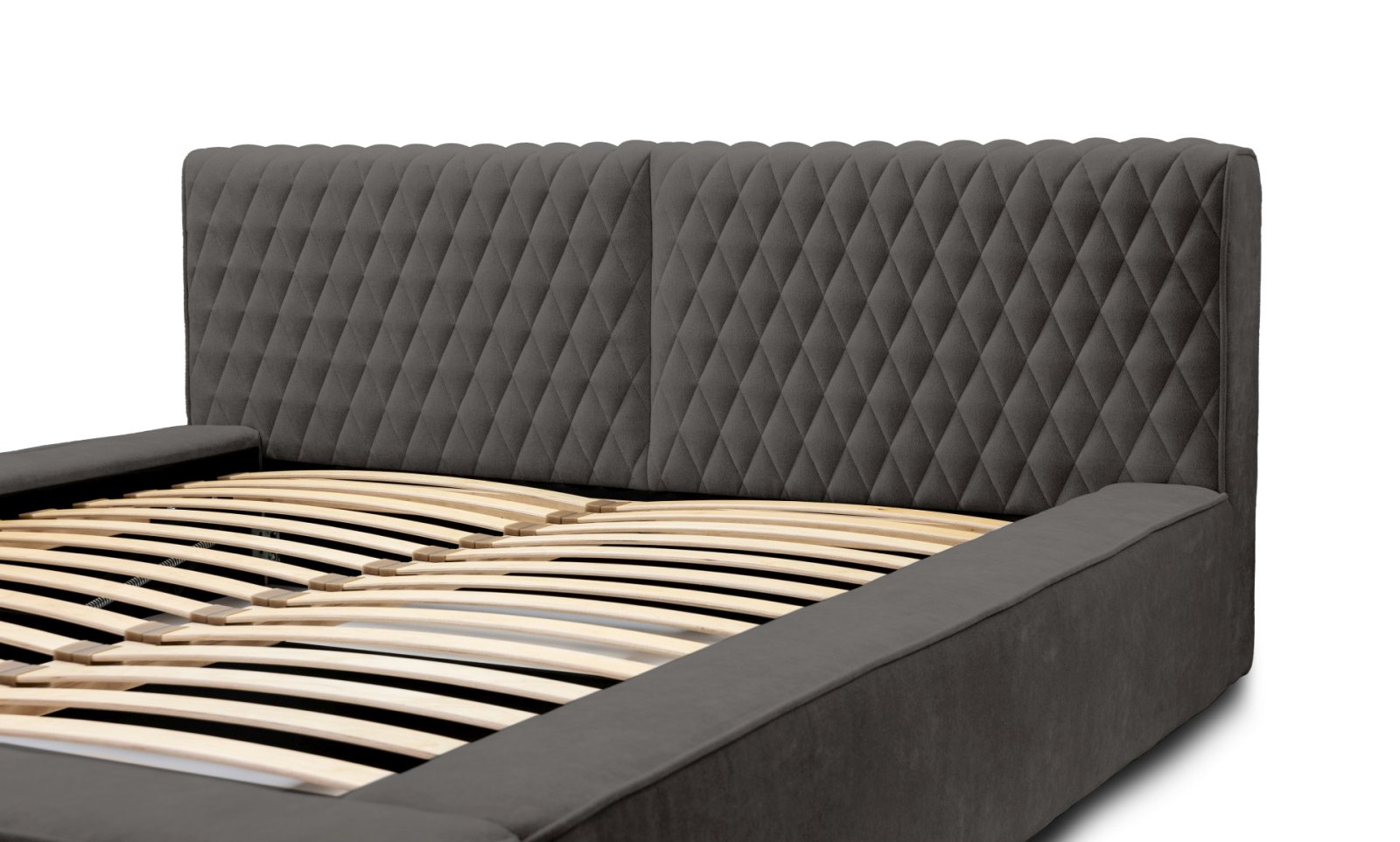 Polsterbett Mento Chenille 160x200 mit Metallrahmen Ditra-New 14