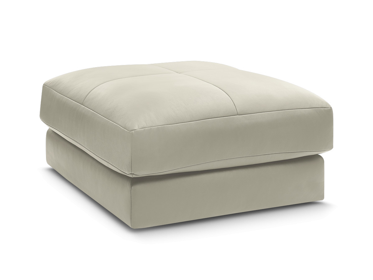 Bobochic Leonard Pouf Leder Beige
