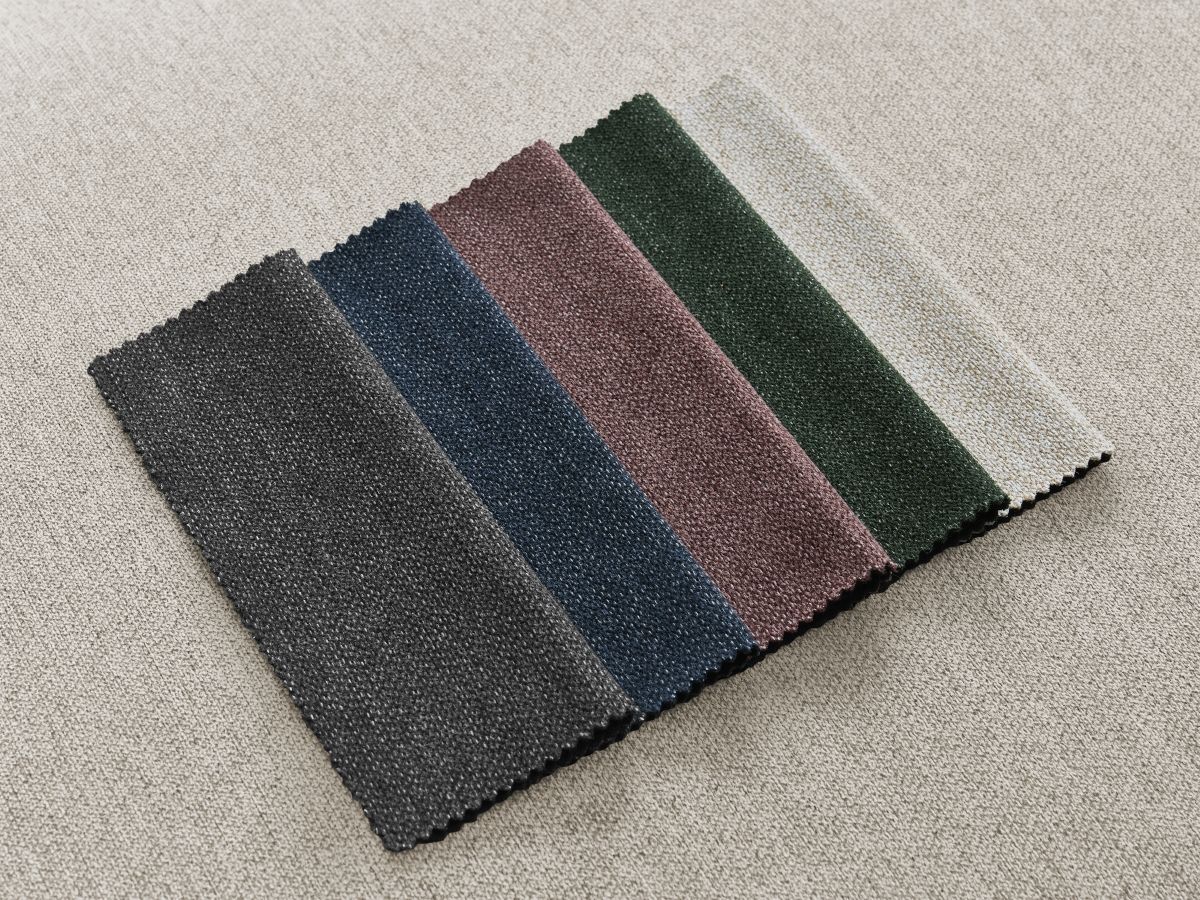 Bobochic Rousseau Ecksofa Melange-Stoff Beige Ecke rechts
