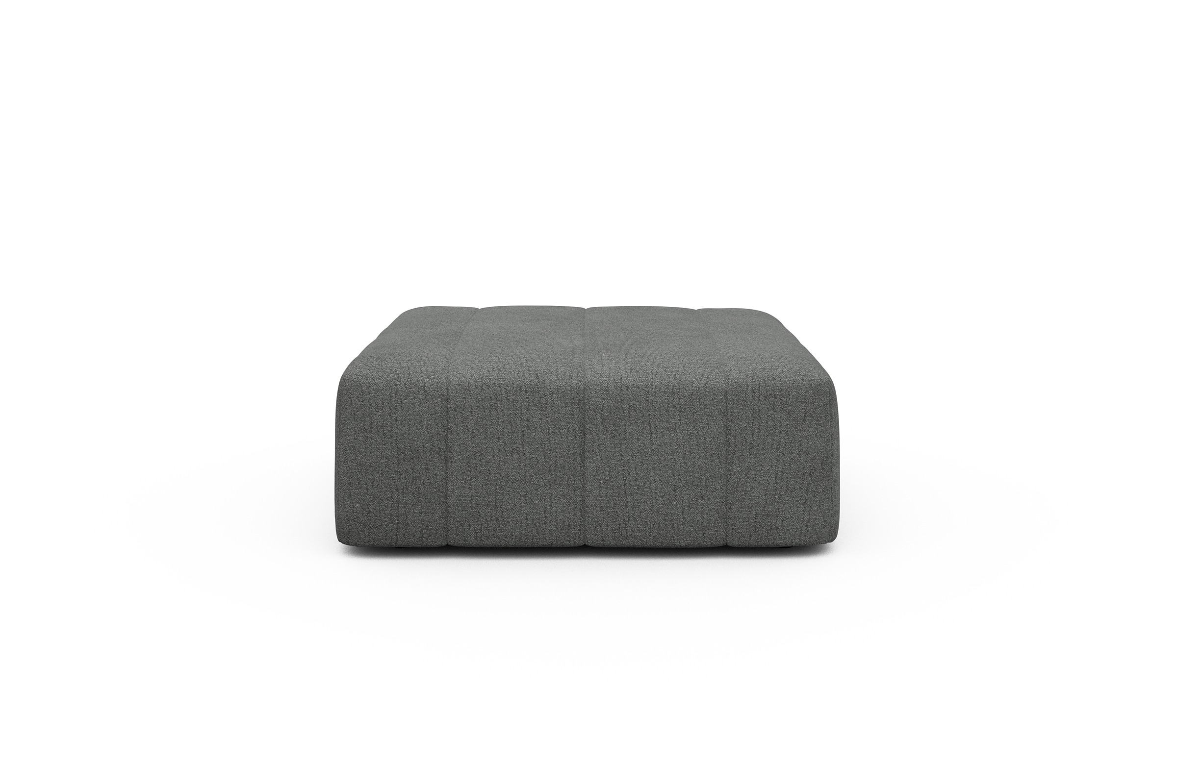 Sitzhocker Hugo Ottomane Boucle-Ash-Grey