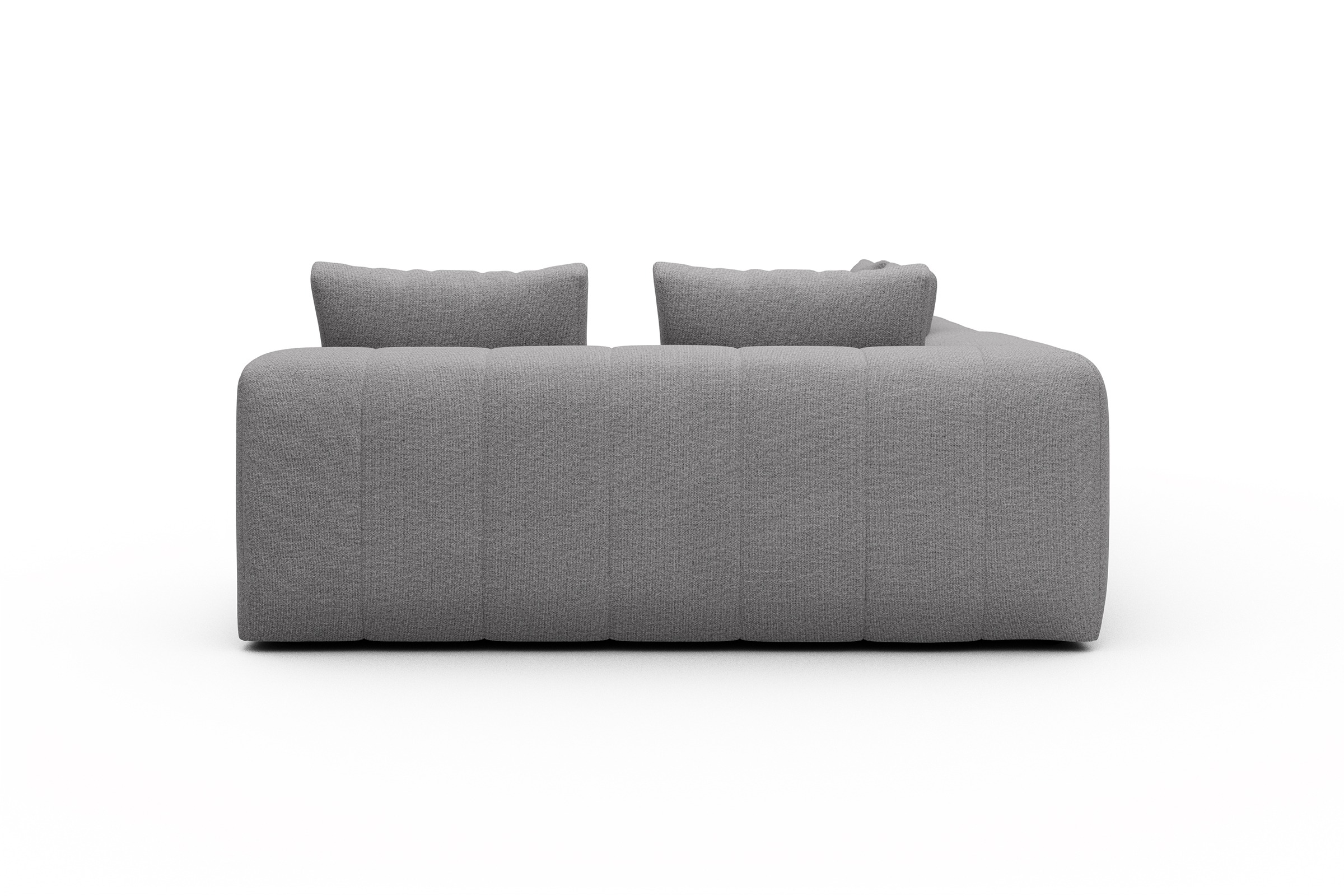 Ecksofa Hugo 2x 2,5-Sitzer Armlehne links Sama-Grey