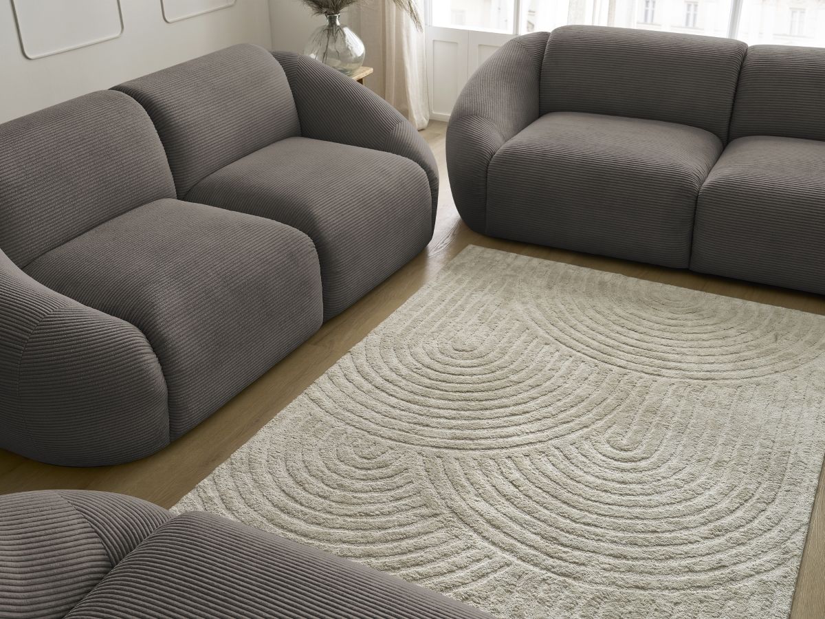 Bobochic Tina Sofa 6-Sitzer Cordsamt Taupe