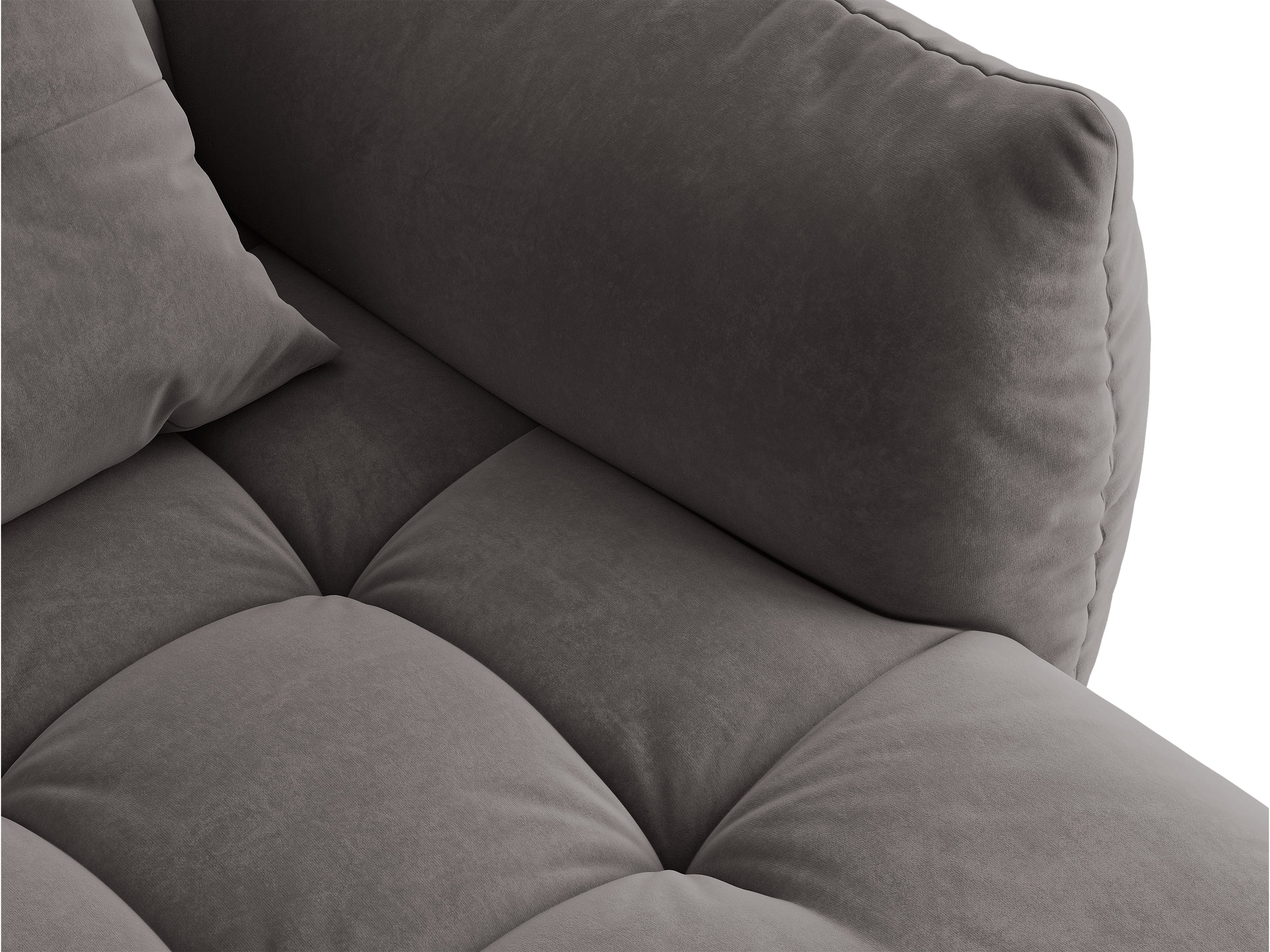 Micadoni Bloom Sofa Rechts Samt Casino Dunkelgrau