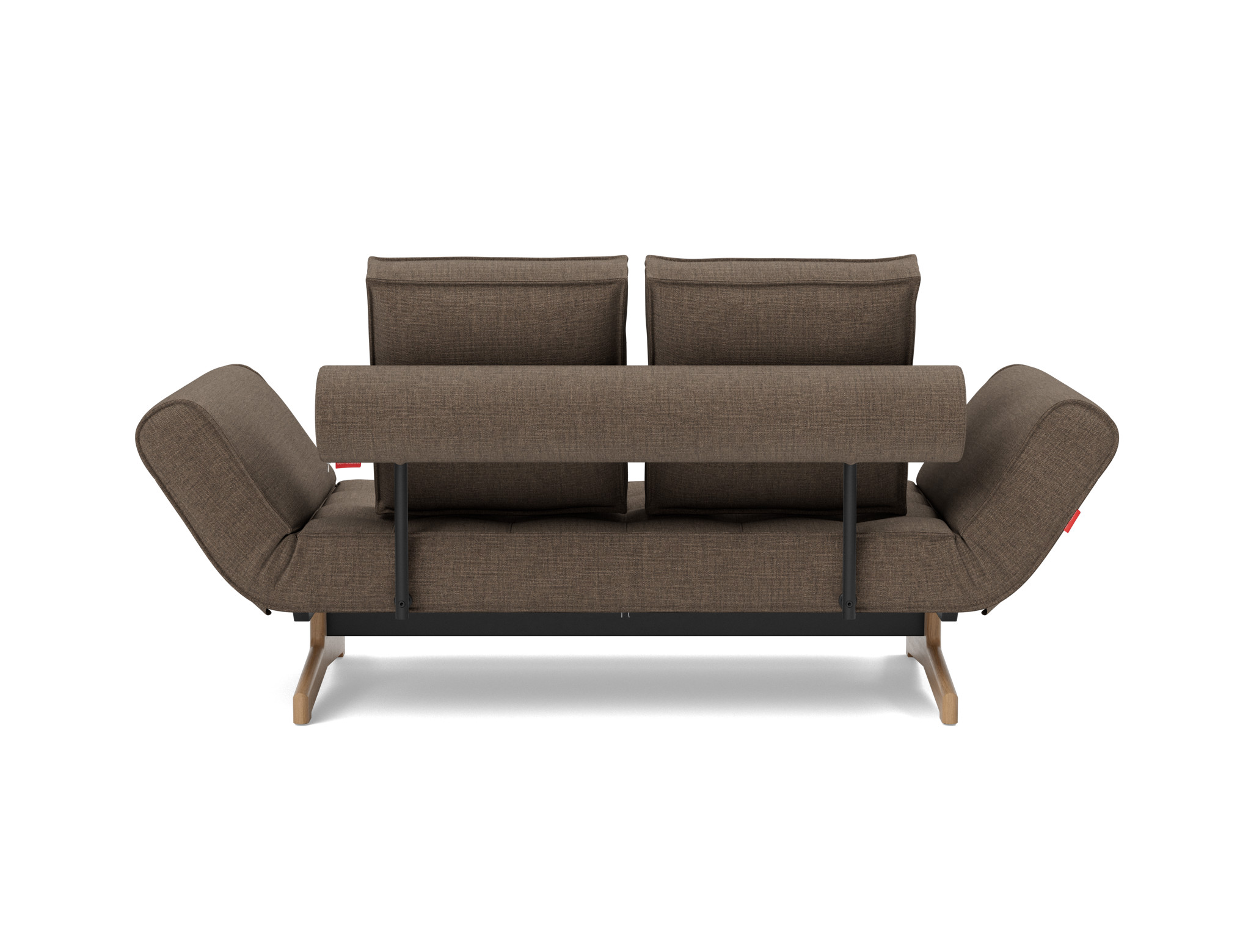 Tagesbett Ghia Chenille Esina 411-Cedar-Brown Beine Eiche