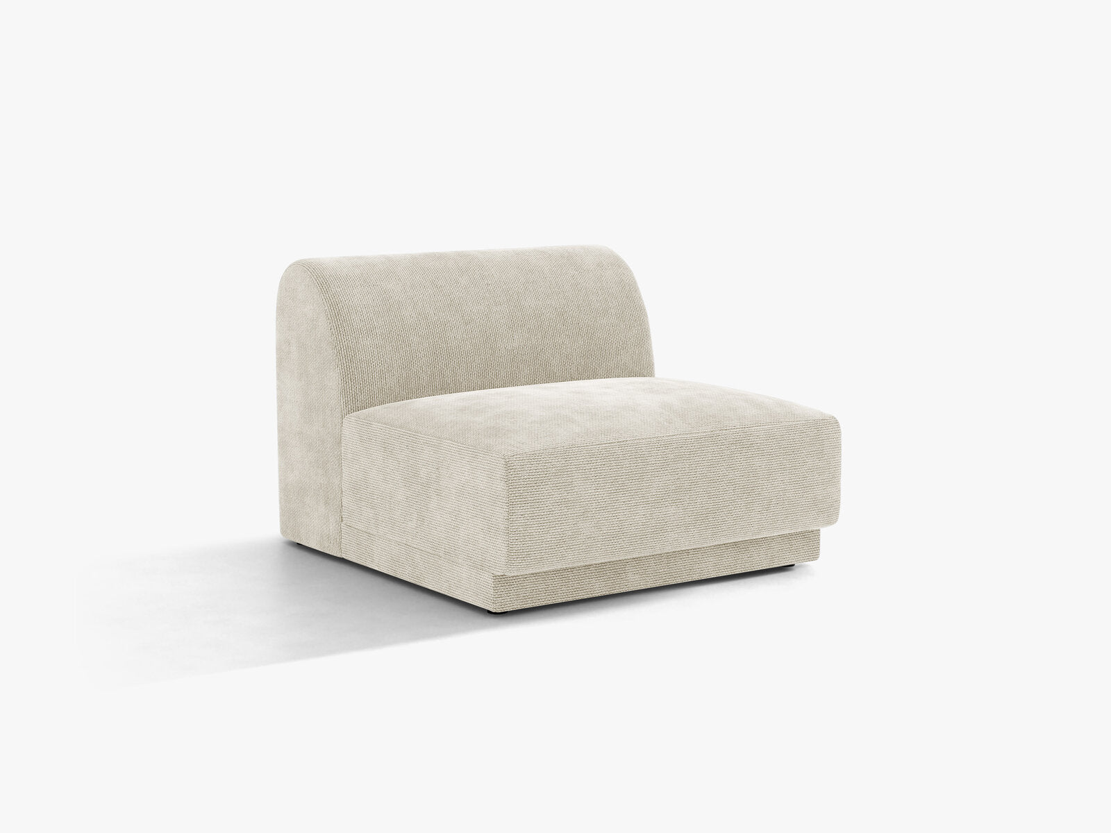Micadoni Modul Armlos Miley Chenille Eden Helles Beige
