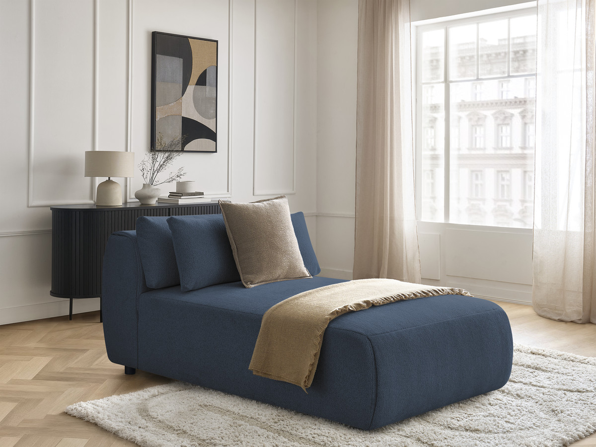 Bobochic Jana Méridienne-Modul Melange-Stoff Blau