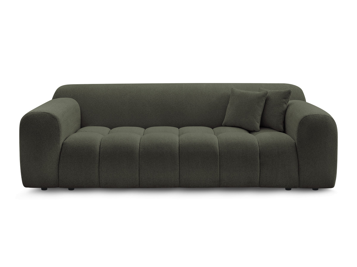 Bobochic Melisse Sofa 3-Sitzer Melange-Stoff Grün