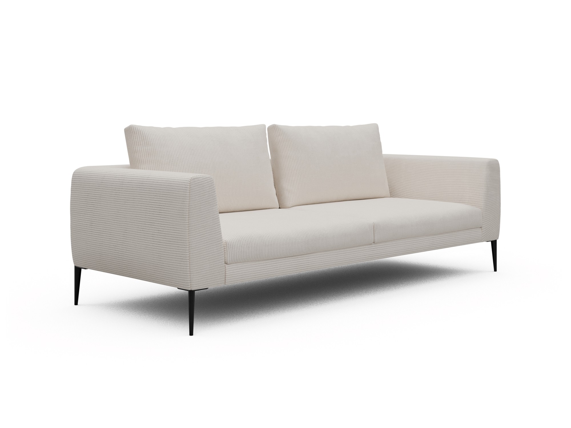 Skandi Home Sofa Paul 3-Sitzer Corduroy-Ivory moebelfaktor