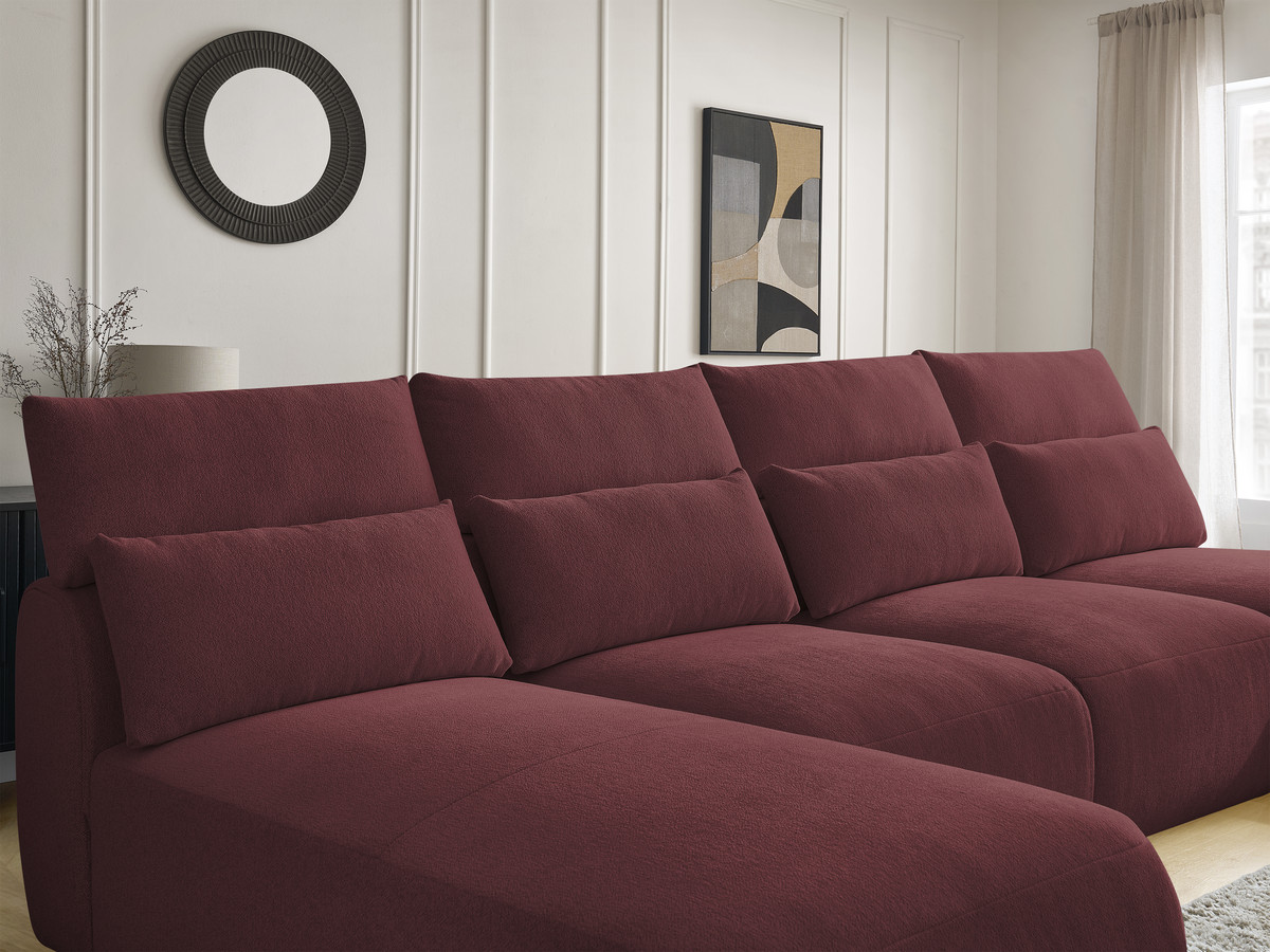 Bobochic Jana Wohnlandschaft Melange-Stoff Rot