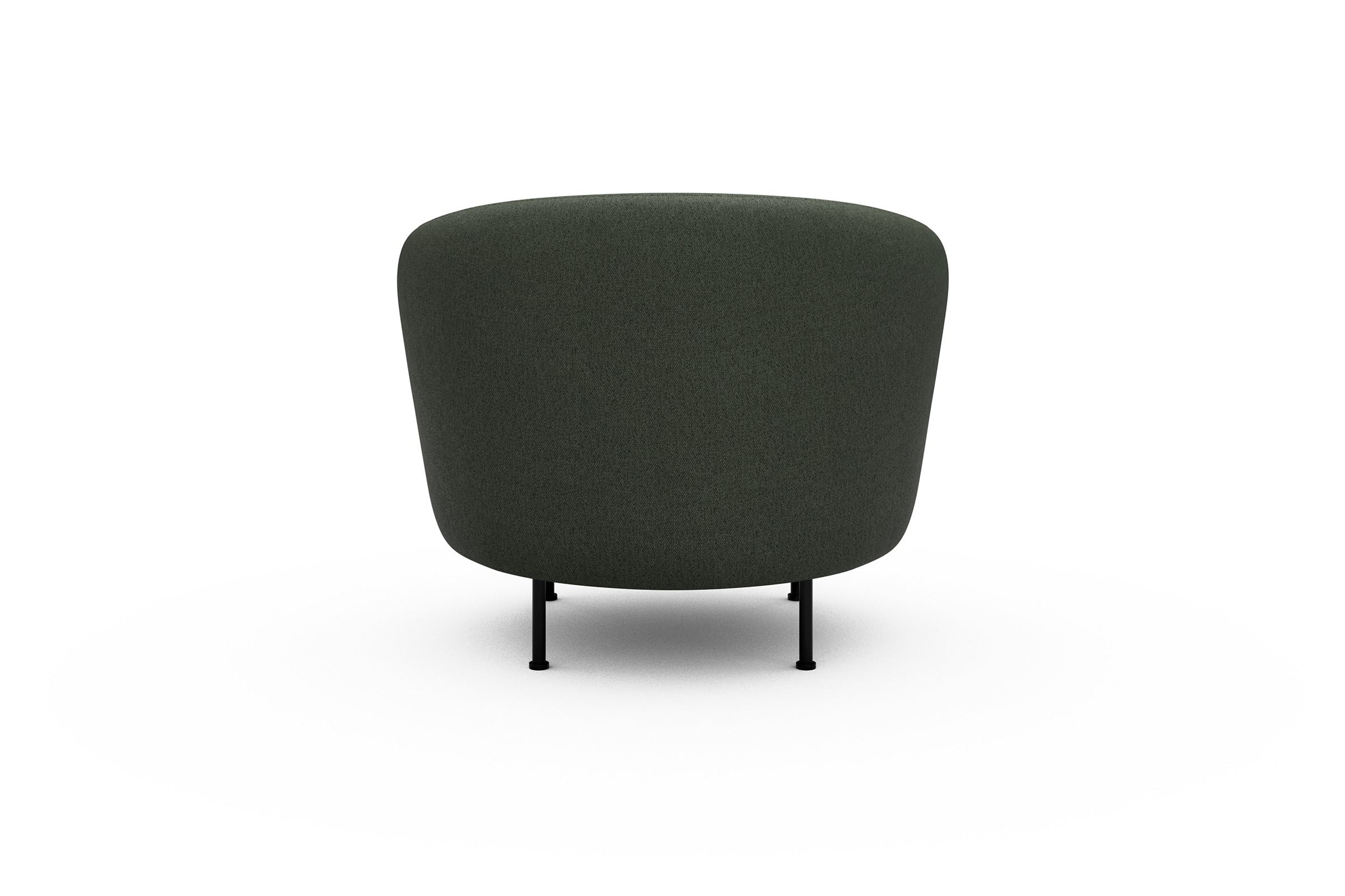 Sessel Ronda Metallbeine Schwarz Denari-Forest-Green