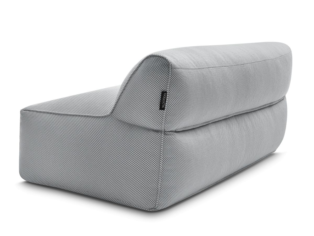 Bobochic Riviera Sofamodul 2-Sitzer Melange-Stoff Hellgrau