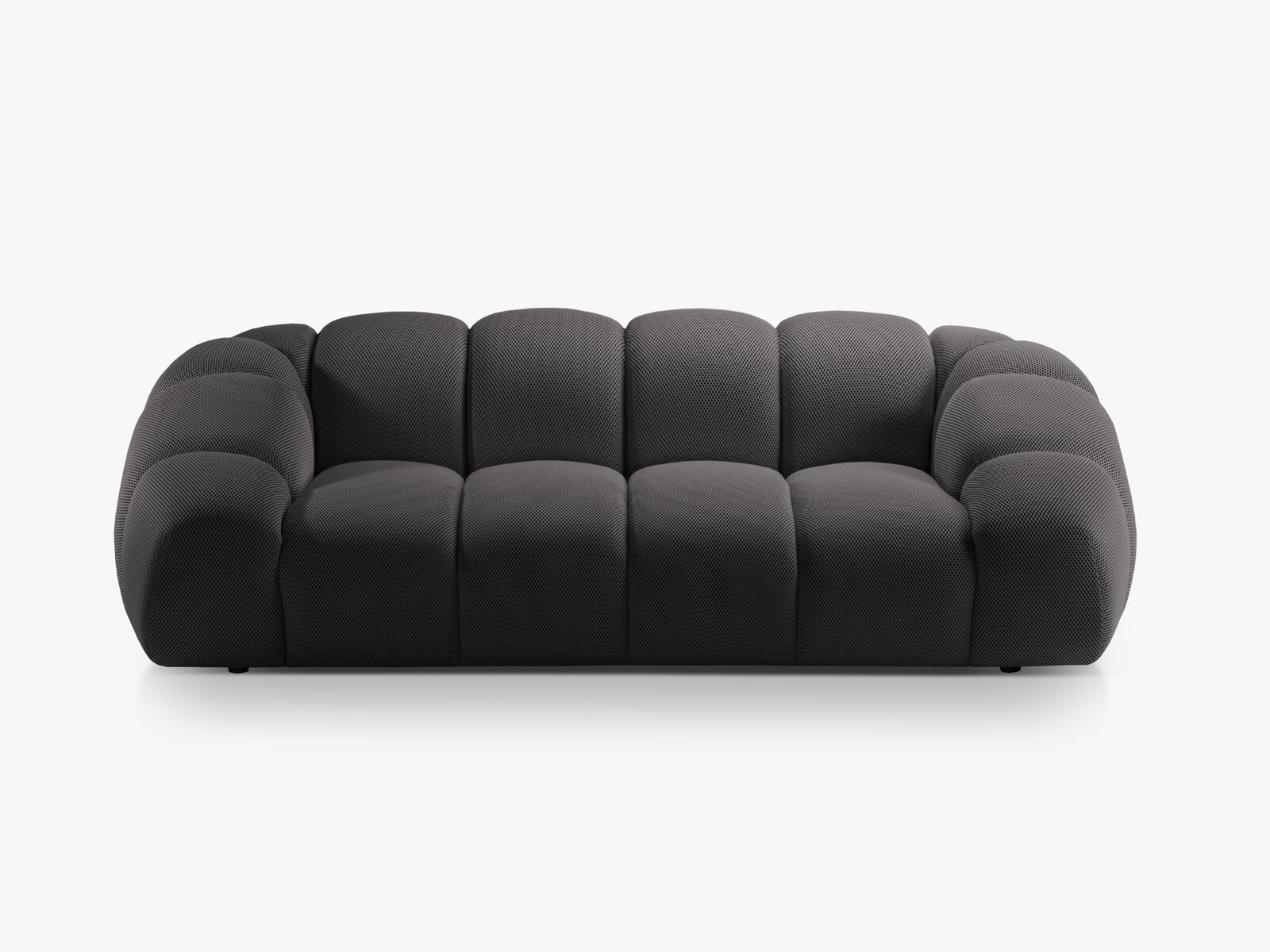 Micadoni Sofa Diana 3-Sitzer XL 3D-Stoff Espresso